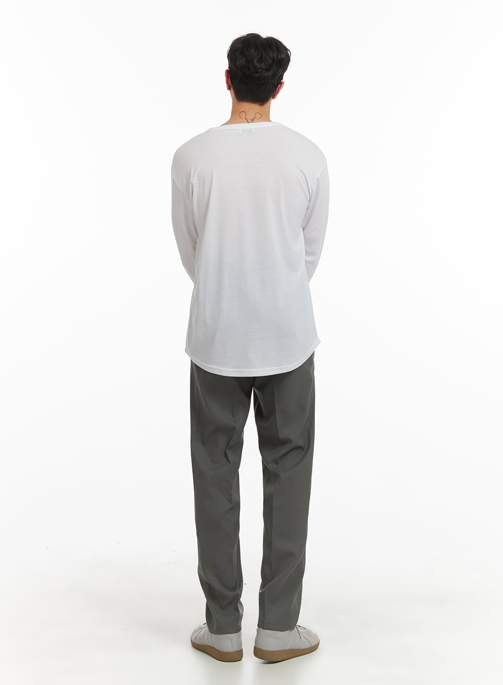 Men's Solid Straight Fit Trousers IA402