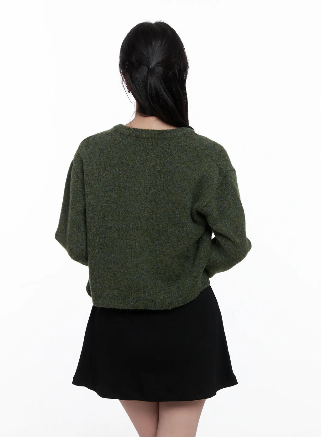 Classic Round Neck Knit Cardigan CS519