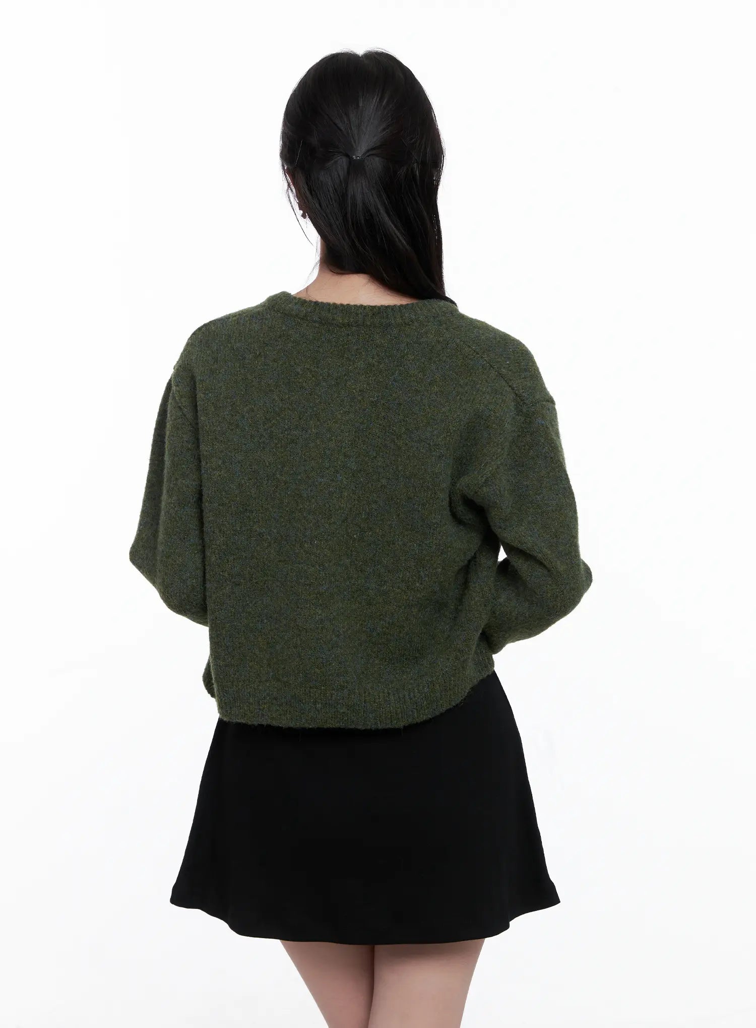 Classic Round Neck Knit Cardigan CS519