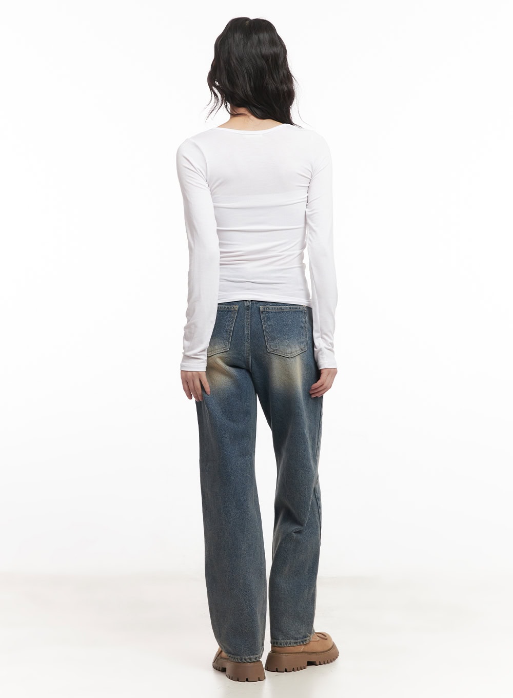 Essential U-Neck Long Sleeve Top CM519