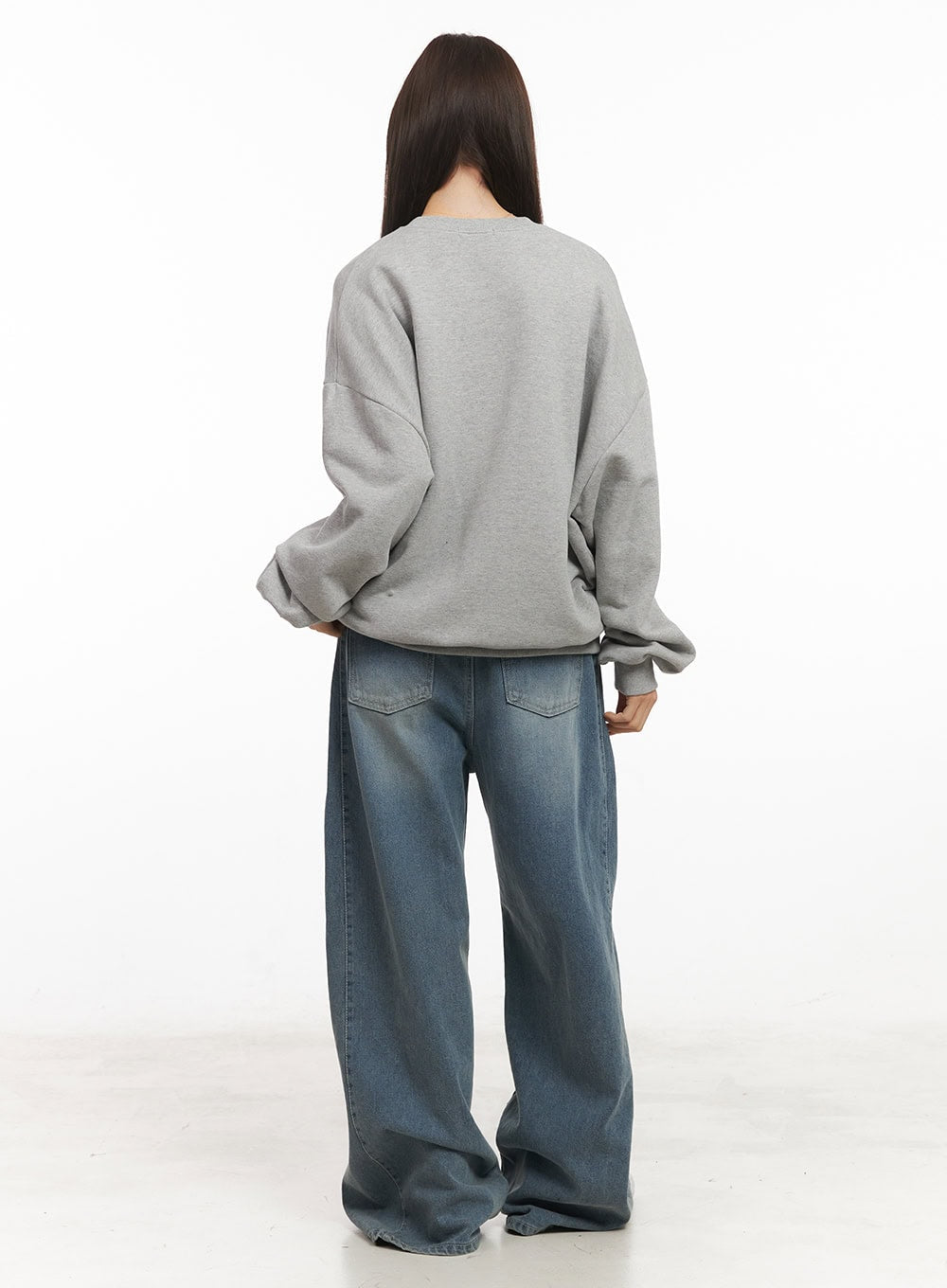 Amber Pintuck Wide-Leg Jeans CM511