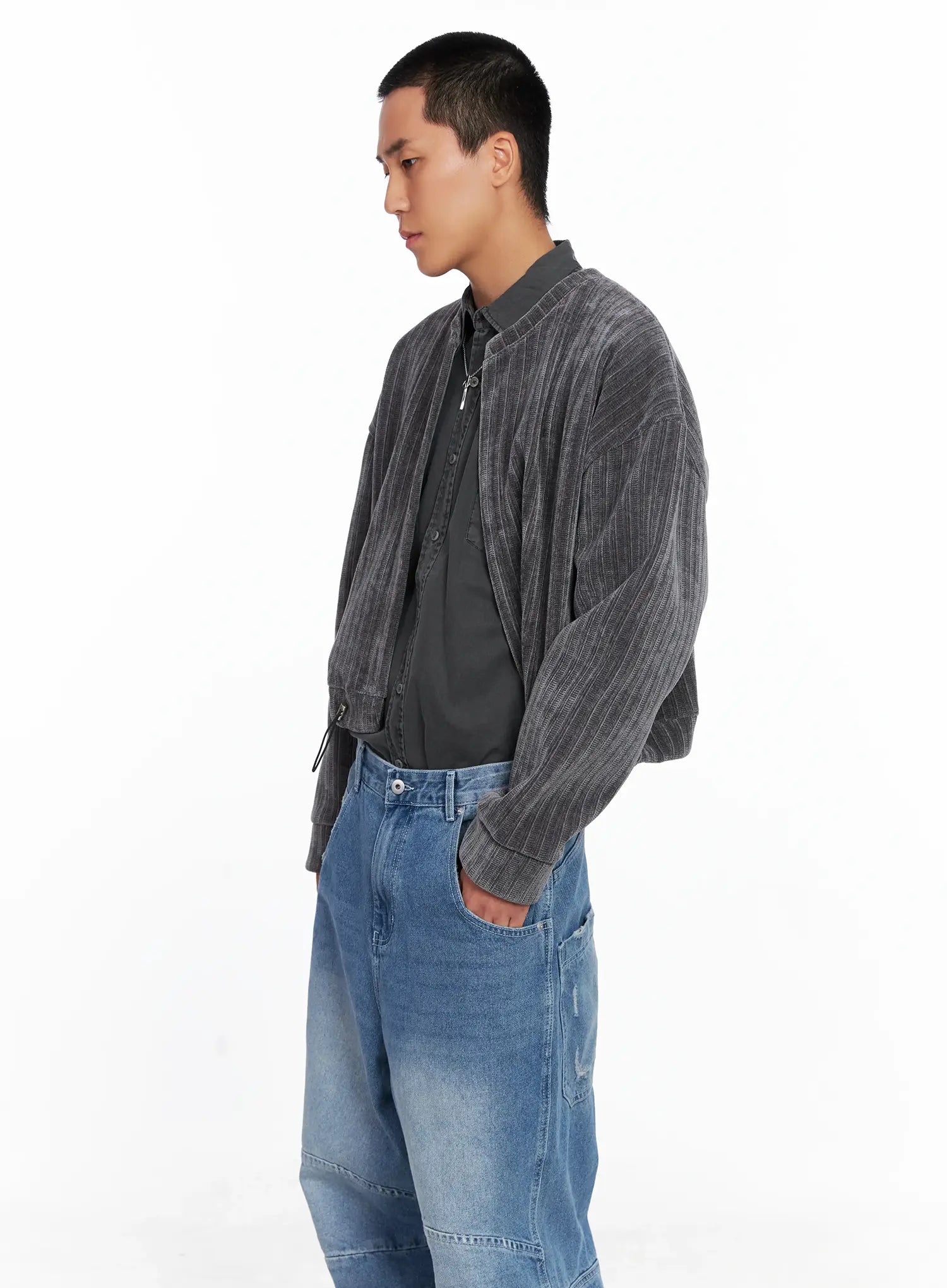 Men's Velvet Crop Jacket IS510