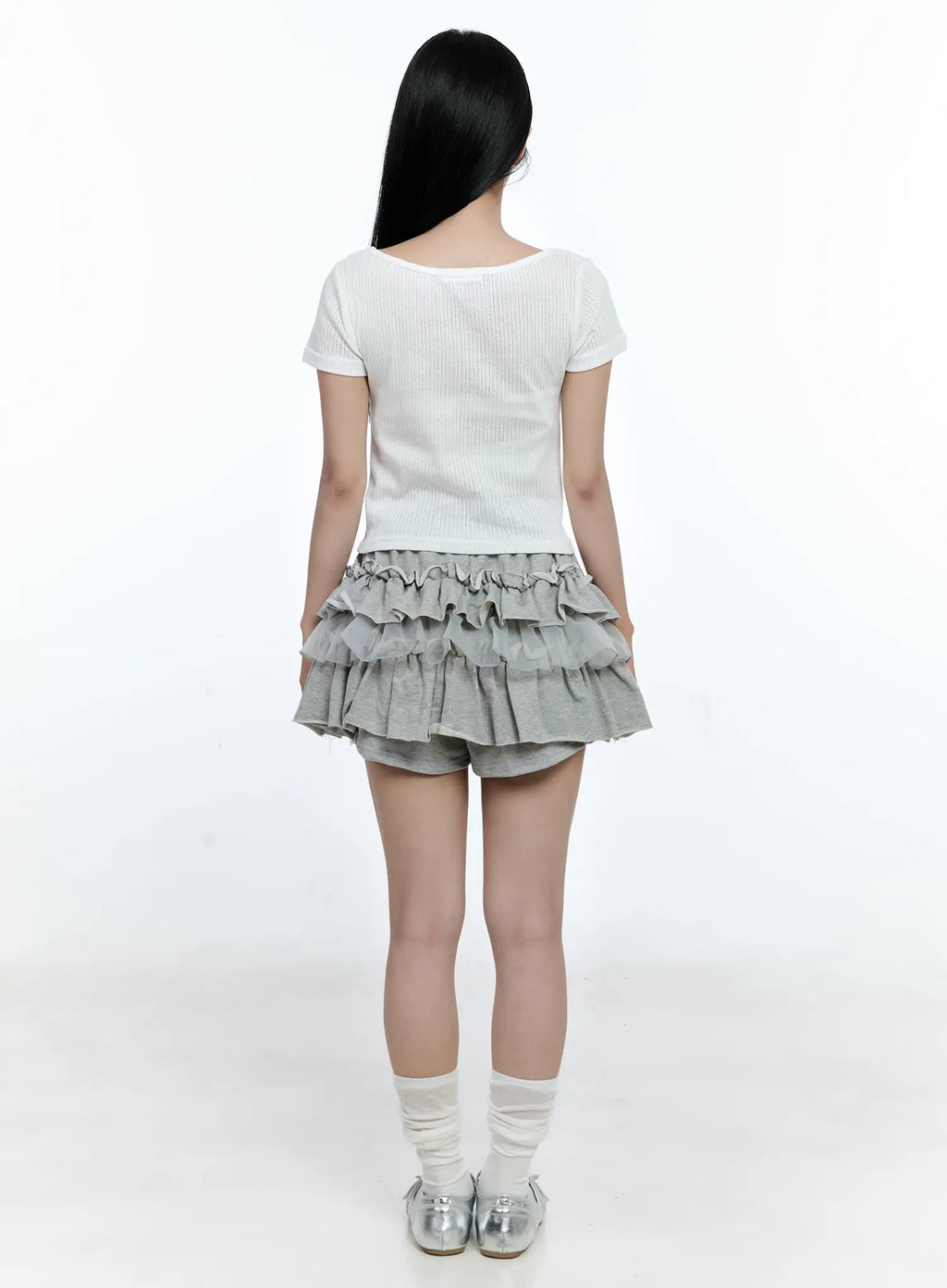 Tiered Ruffle Mini Skirt CG511
