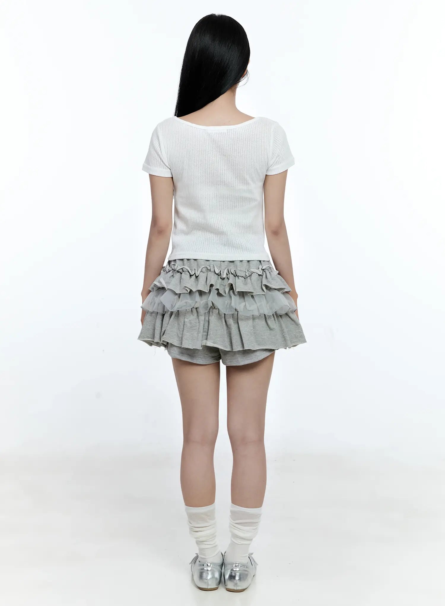 Tiered Ruffle Mini Skirt CG511