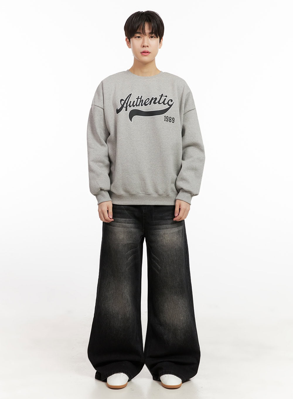 Men's Graphic Cotton Crew Neck IJ517