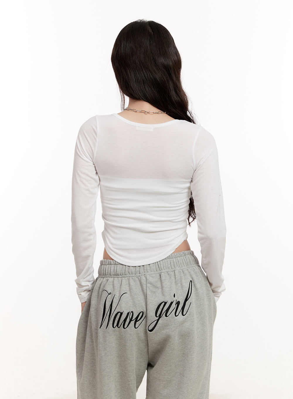 Essential Cropped Long Sleeve Top CM507