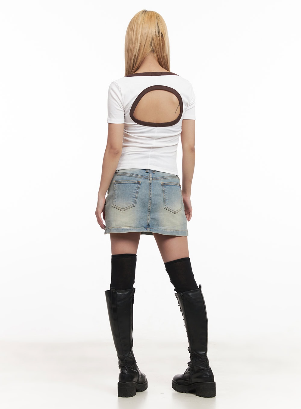 Backless Cut-Out Crop Top CM506