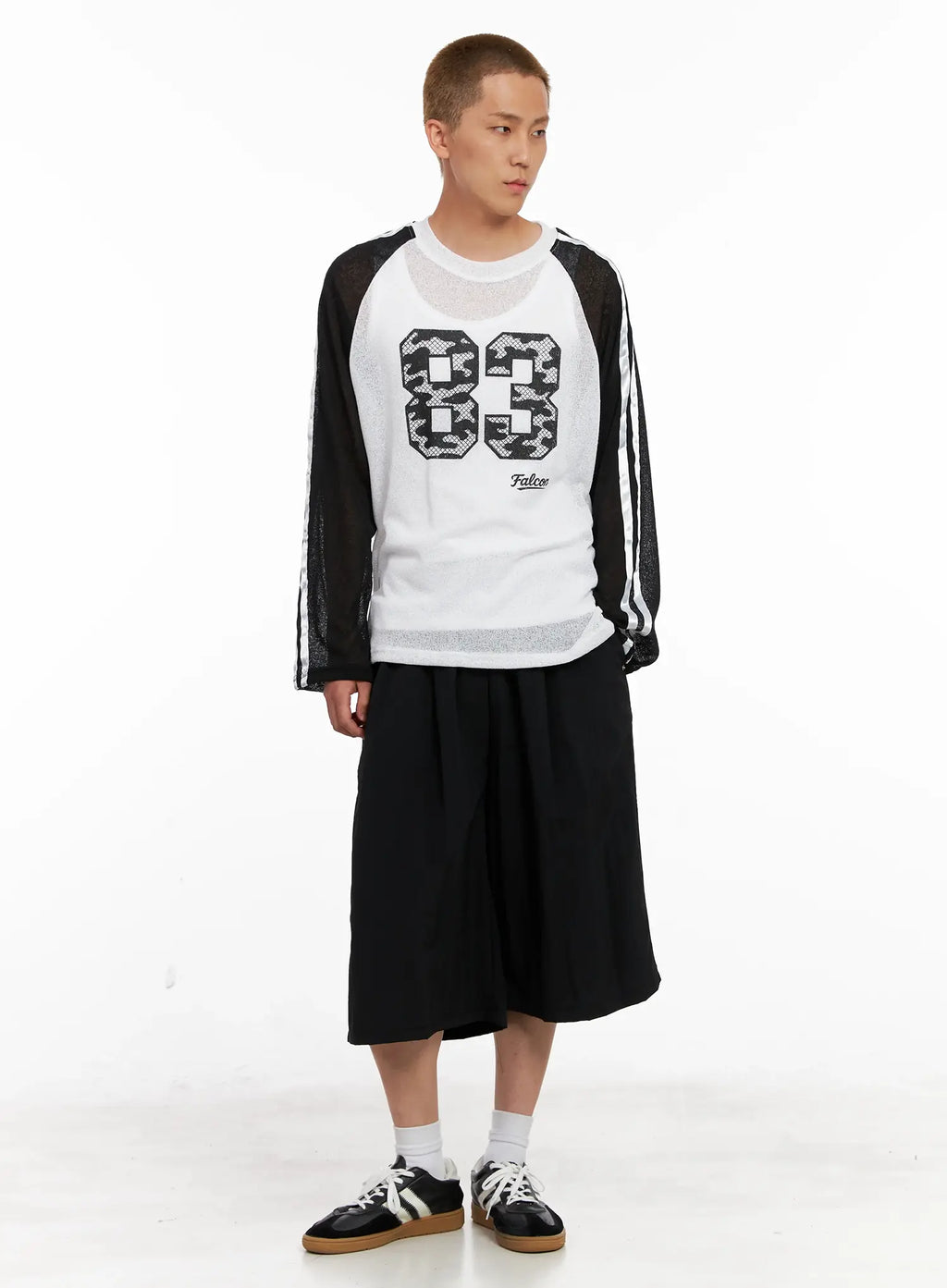 Men's Graphic Mesh Long-Sleeve Tee IL521