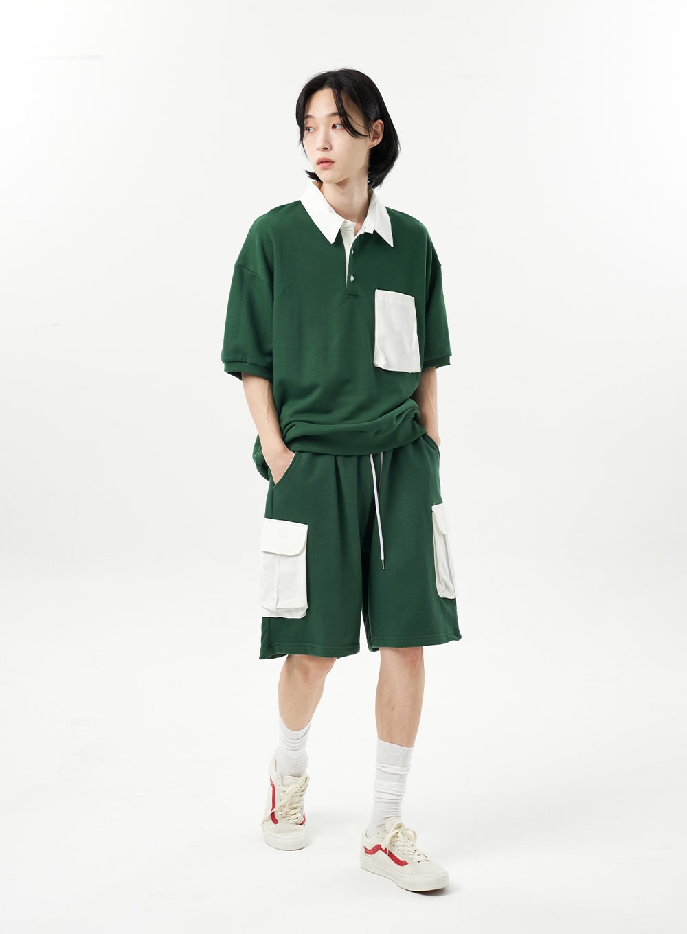 Two Color Polo Tee Unisex CU315