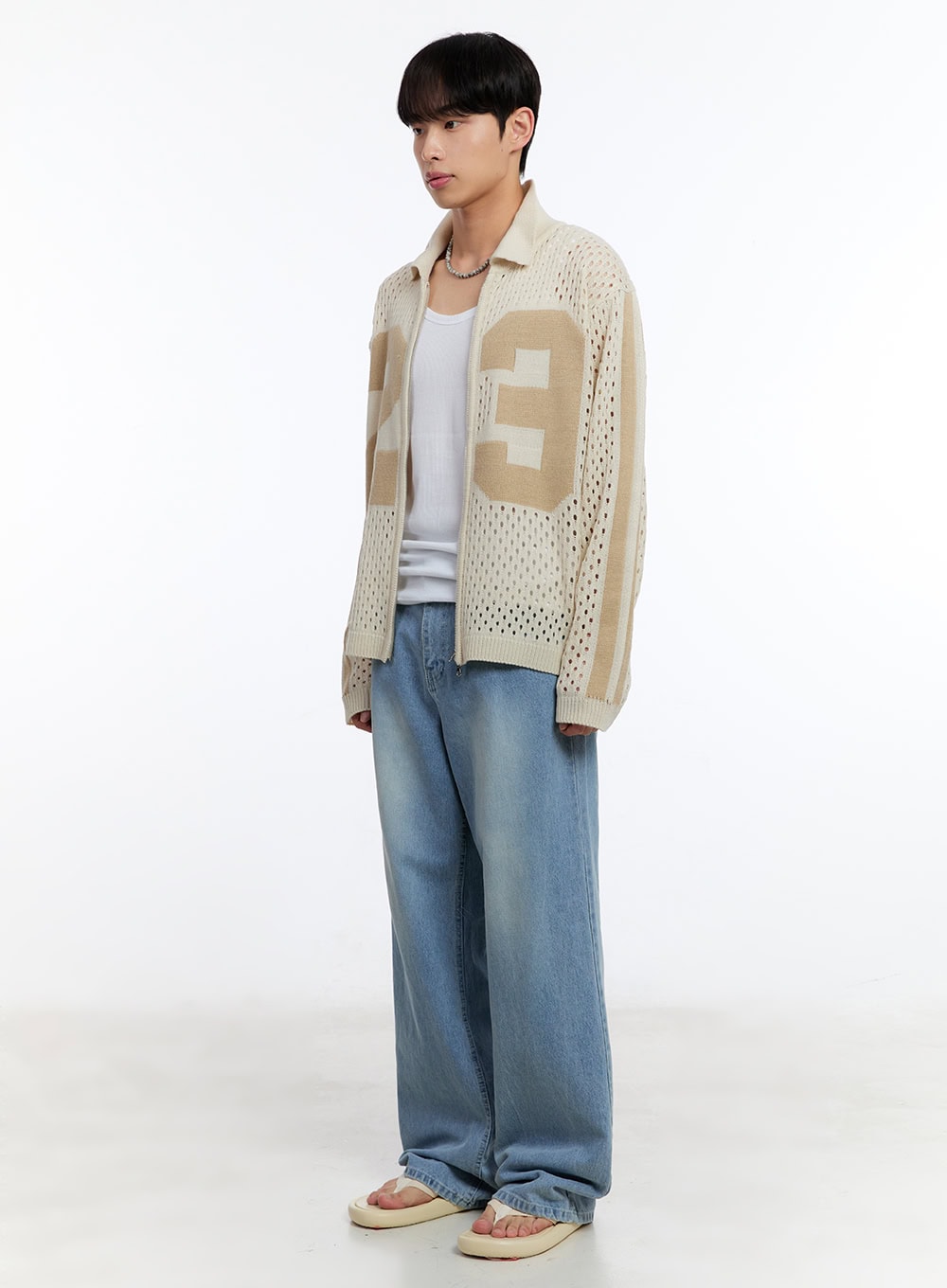 Men's Wide-Leg Jeans (Light Blue) IY530