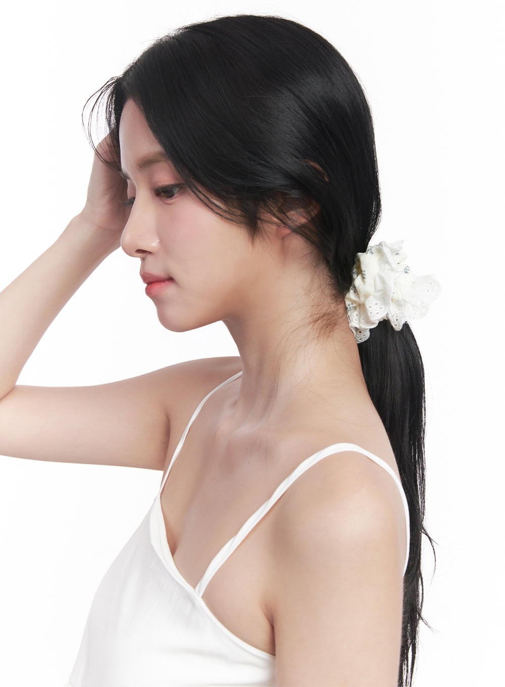 Lace Blossom Scrunchie Hair Tie CY526