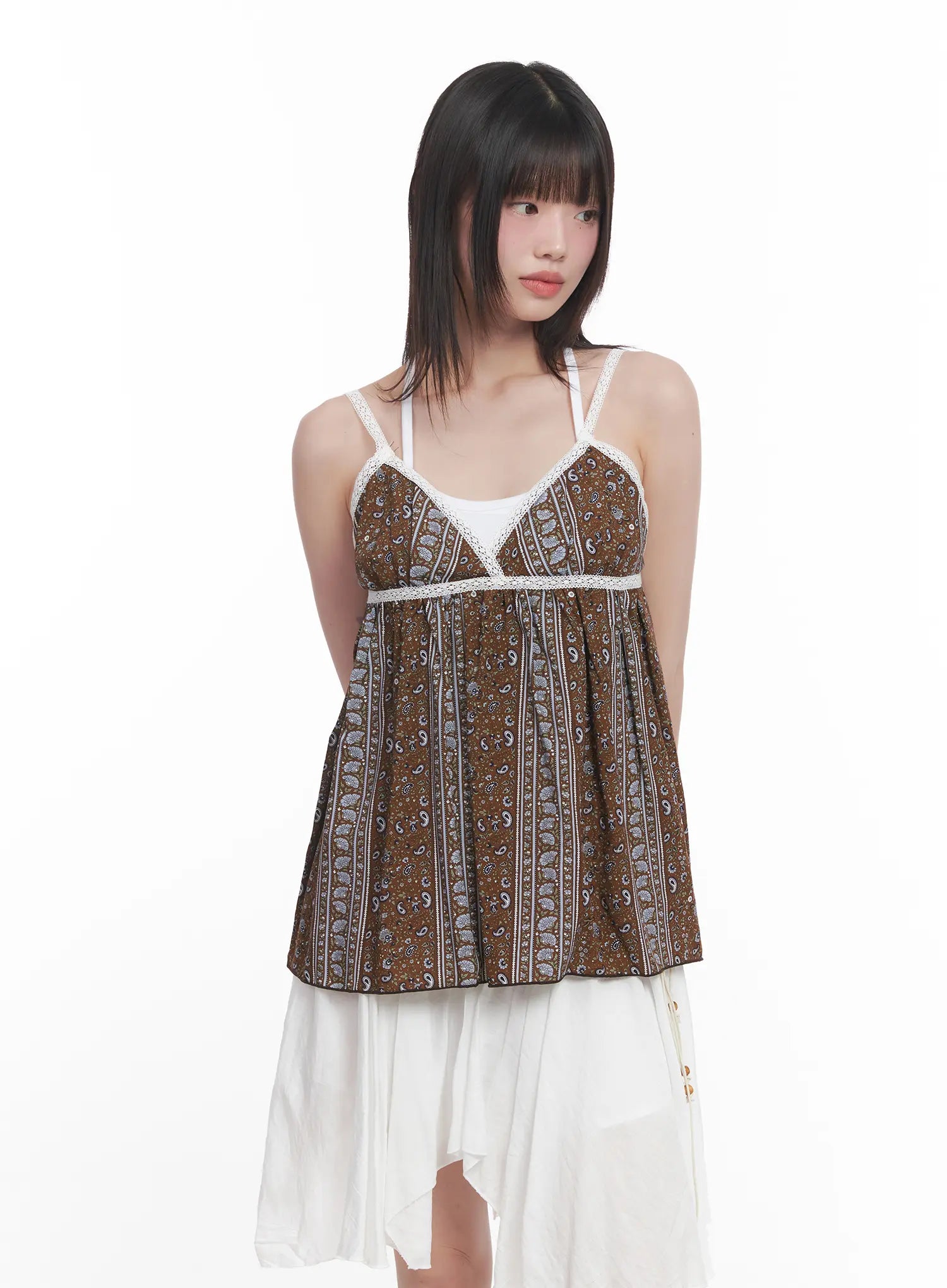 Paisley Lace Cami Top CU518