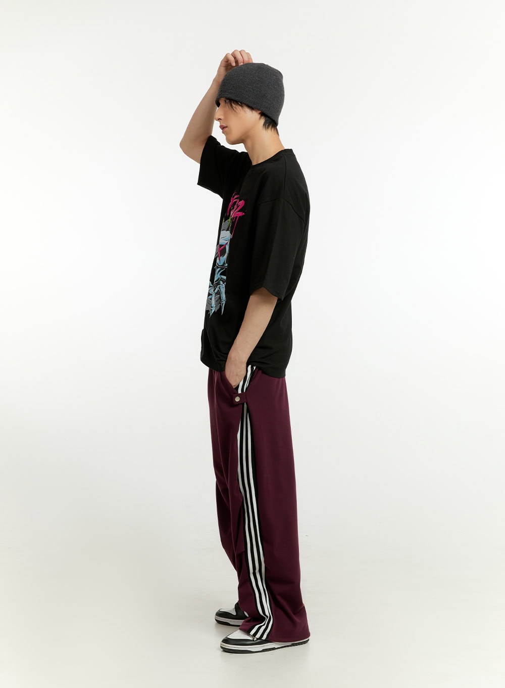 Men's Cotton Lettering T-Shirt IL418