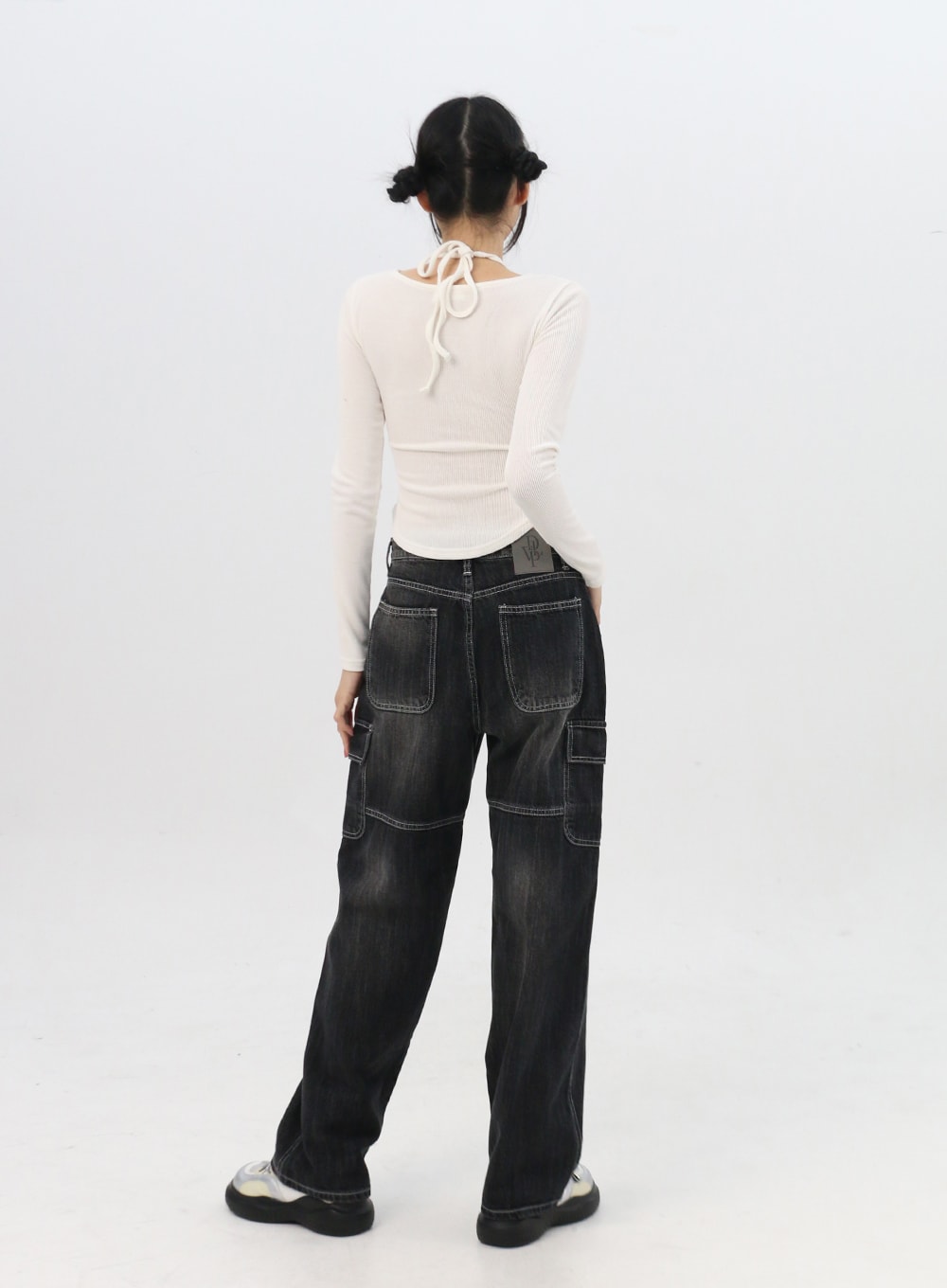 Wrap Halter Neck Slim Fit Tee IN310