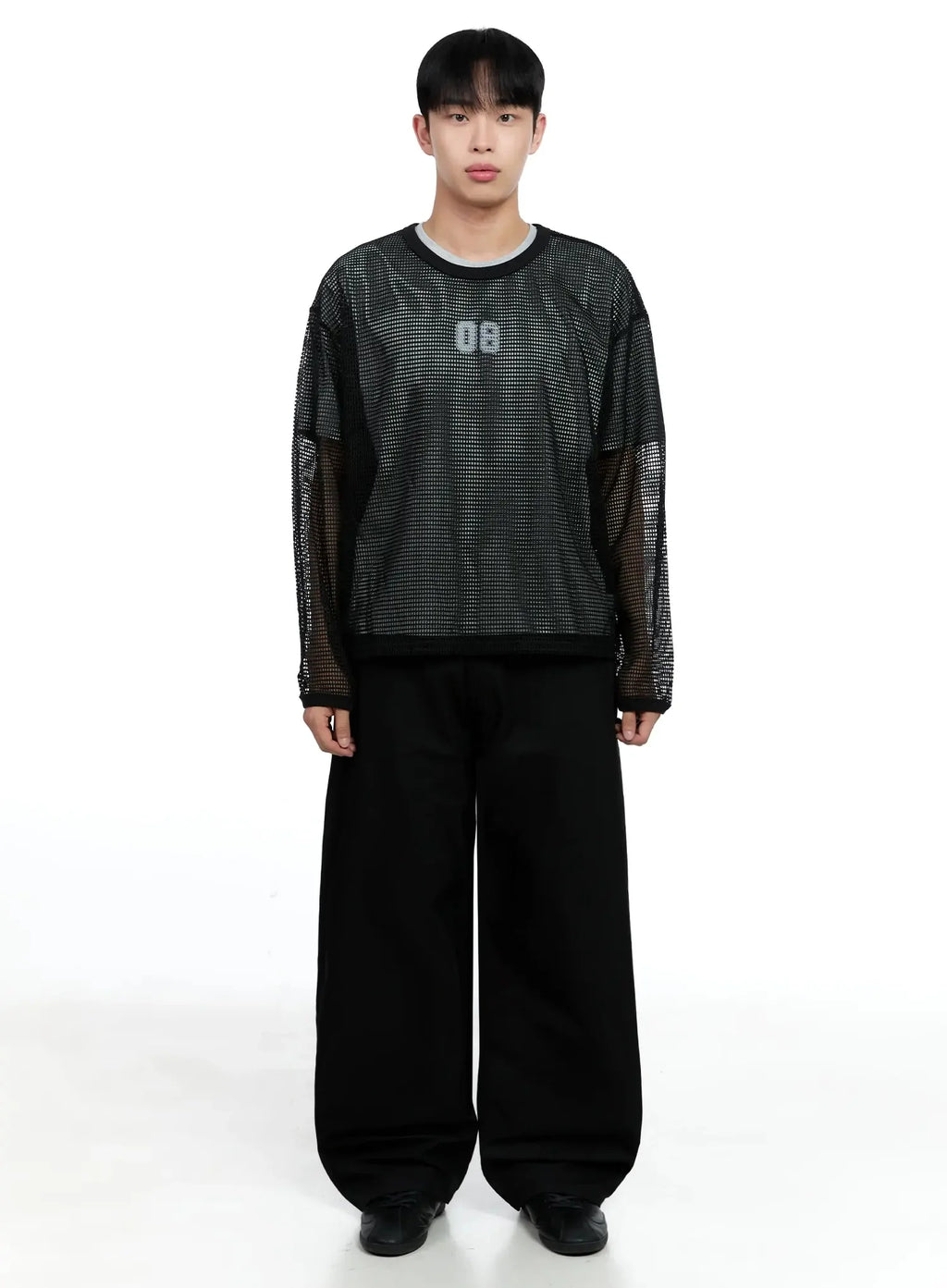 Men's Mesh Graphic Long Sleeve Tee IG520