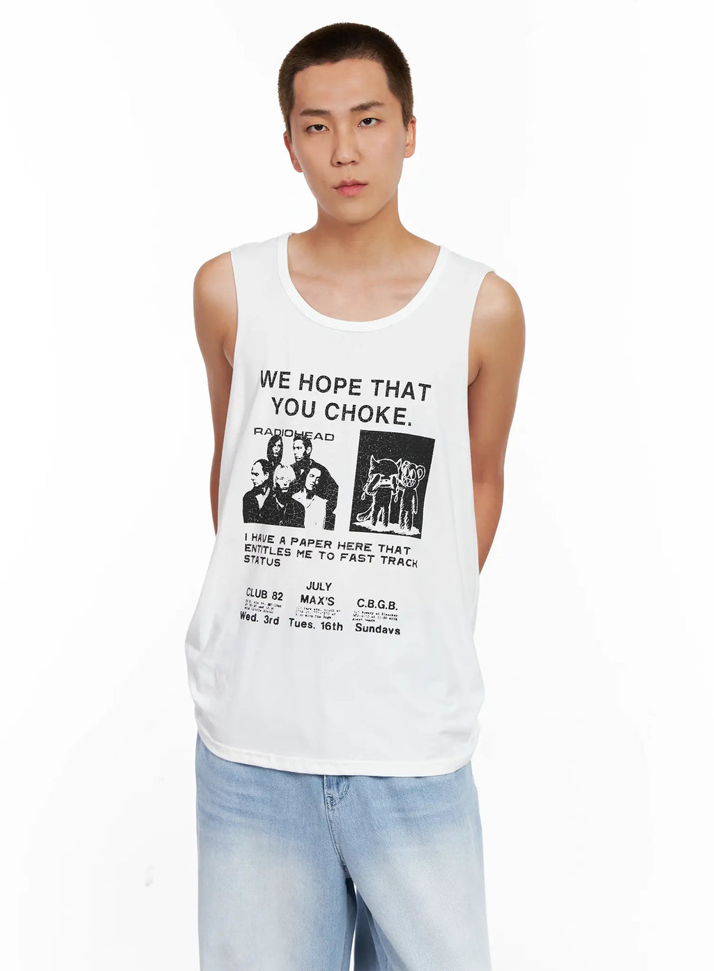 Men's Graphic Sleeveless Tee IG508