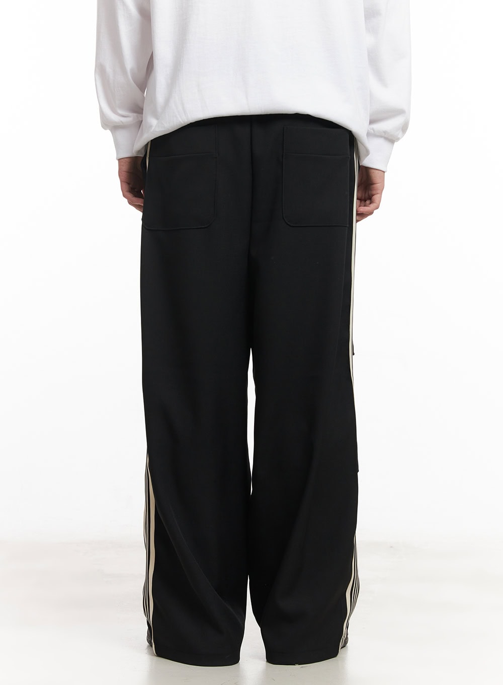 Men's Wide-Fit Striped Sweatpants IM517