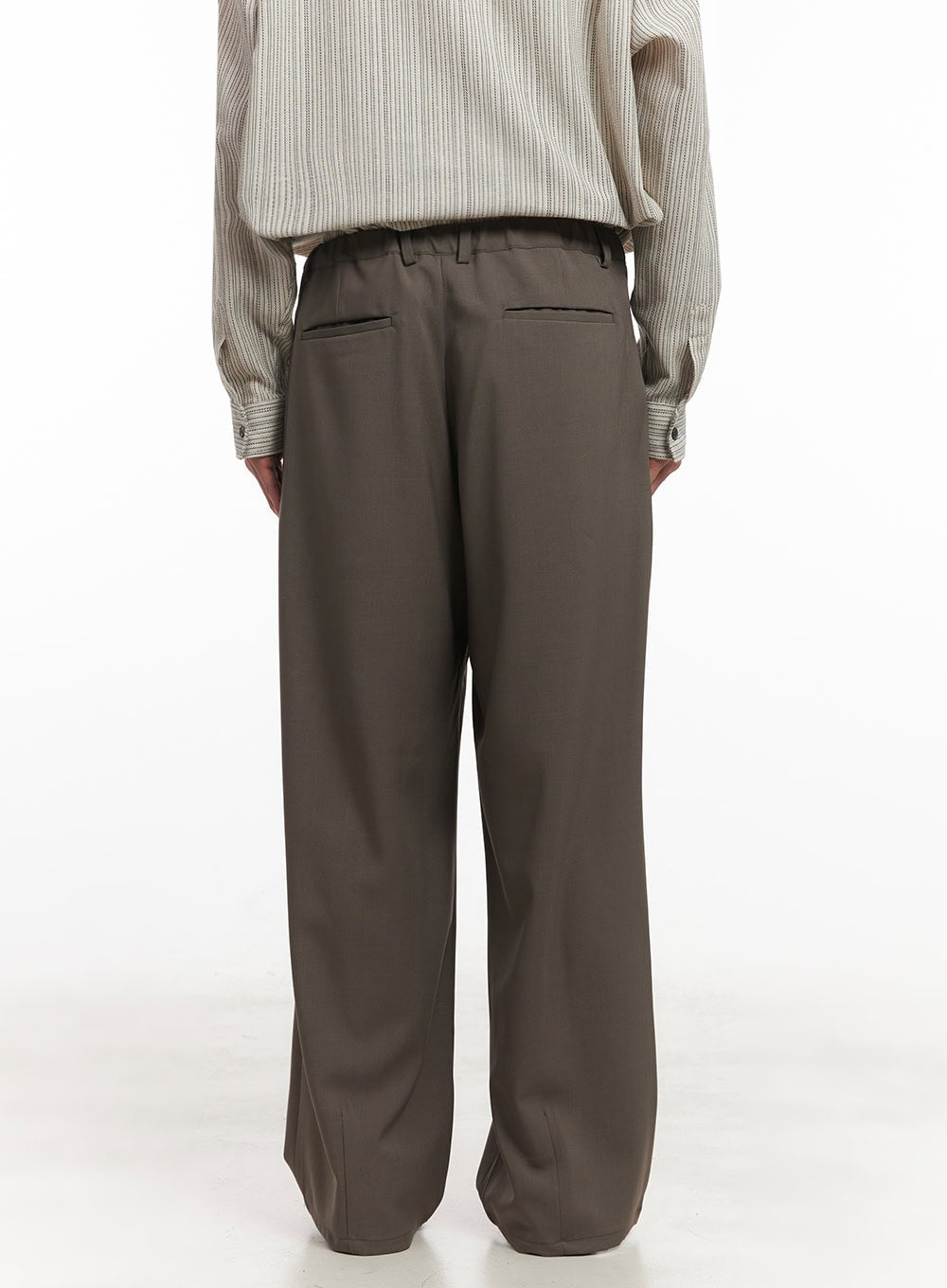 Men's Pintuck Wide-Leg Slacks IA510