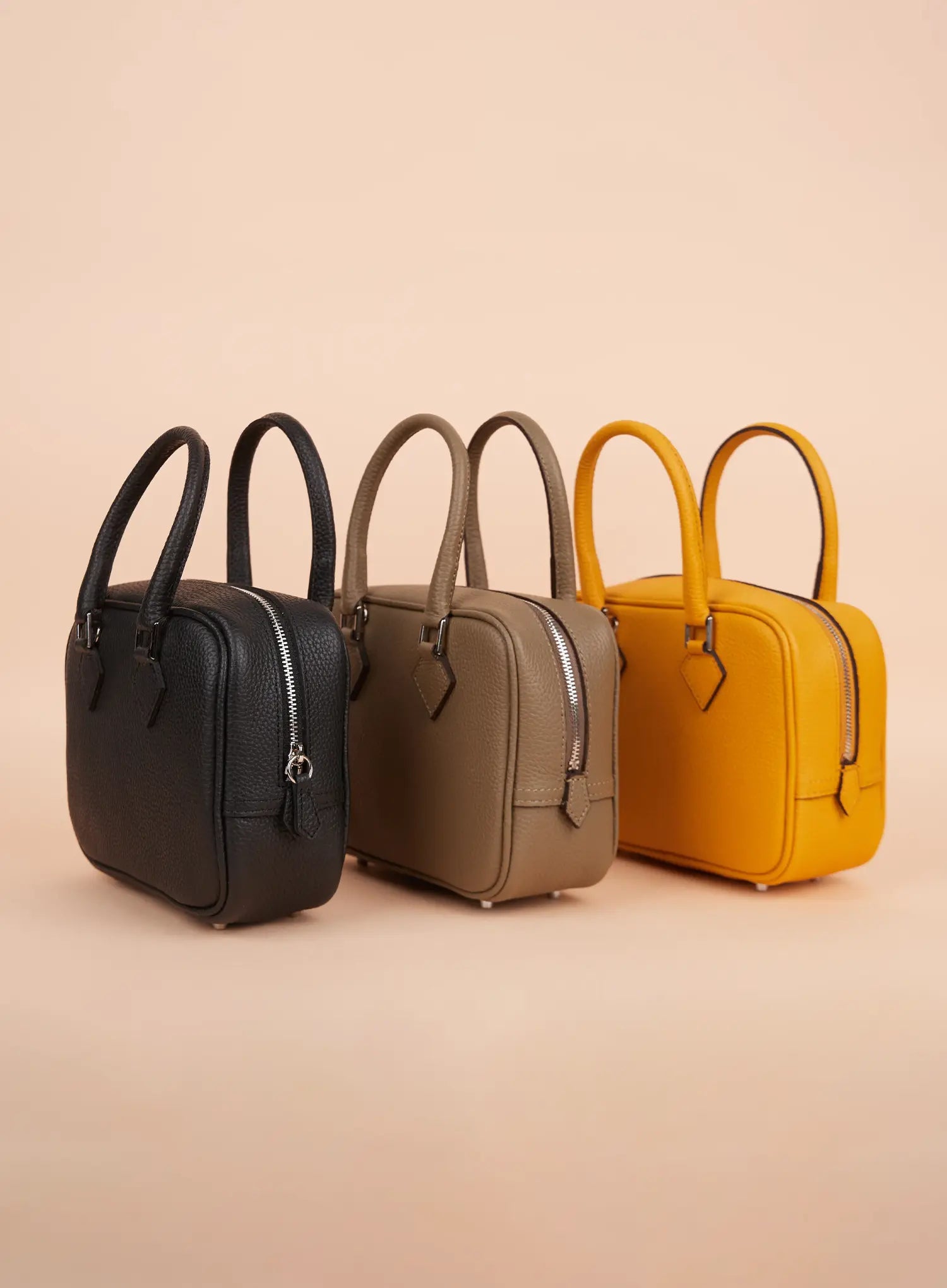 Faux-Leather Square Shoulder Bag IS516