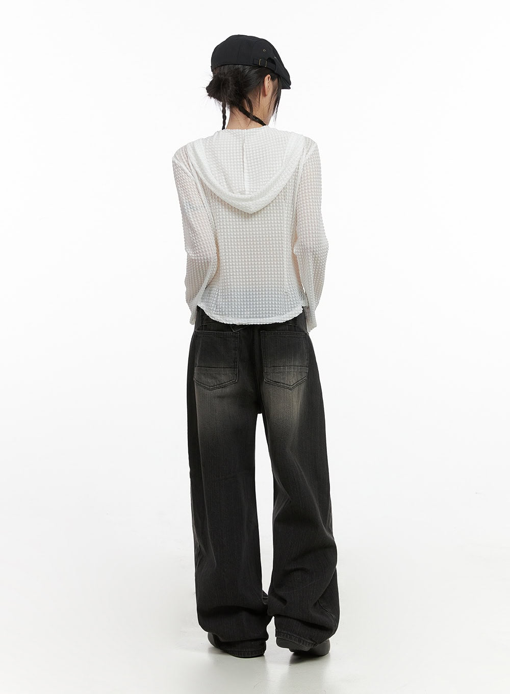 Sage Back-Buttoned Wide Pants CS430