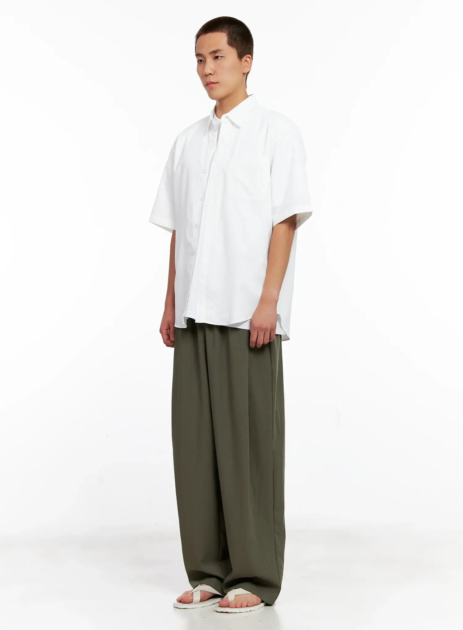 Men's Linen Pintuck Slacks IG511