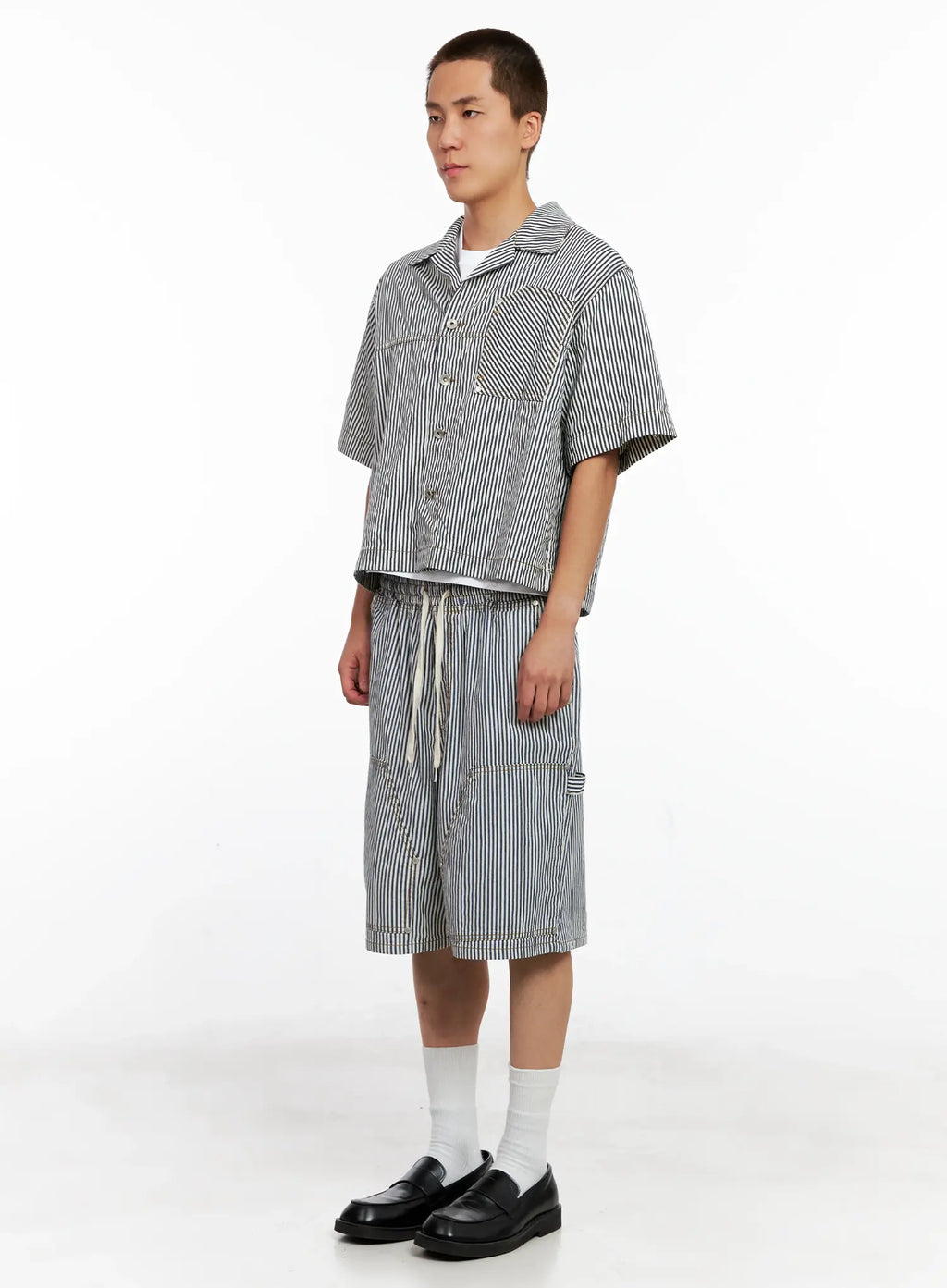 Men's Striped Bermuda Shorts IG511