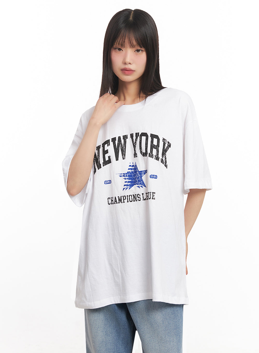 NY Graphic Oversize T-Shirt IY502