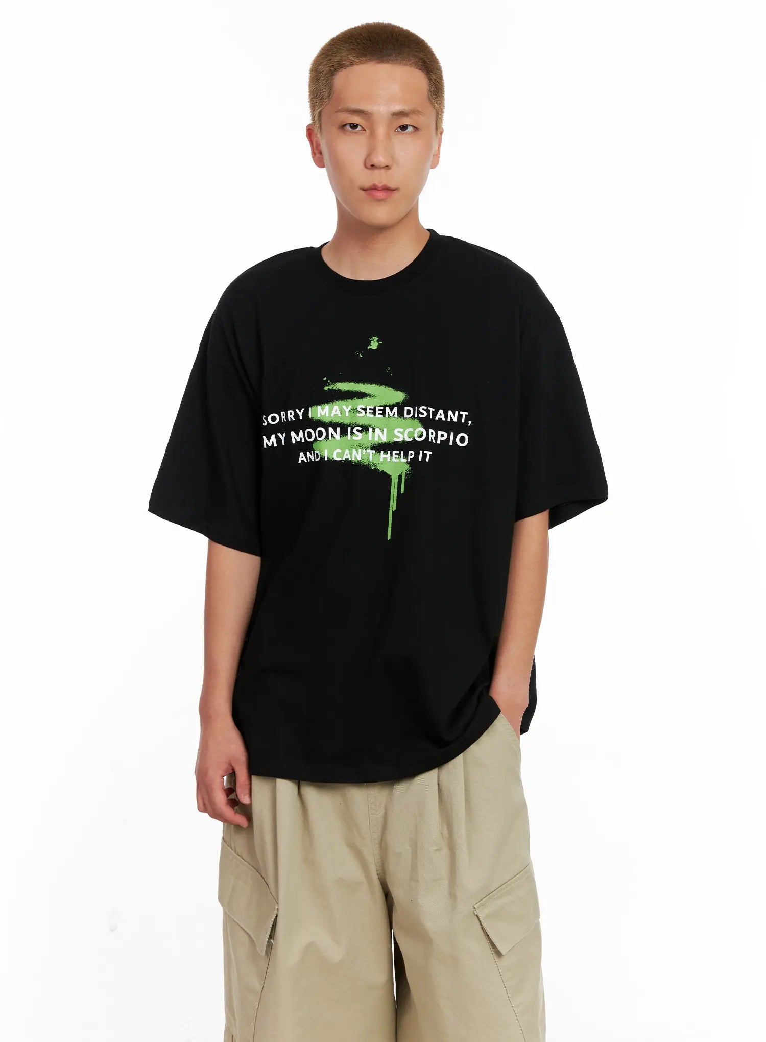 Men's Graphic Oversized Tee IL521