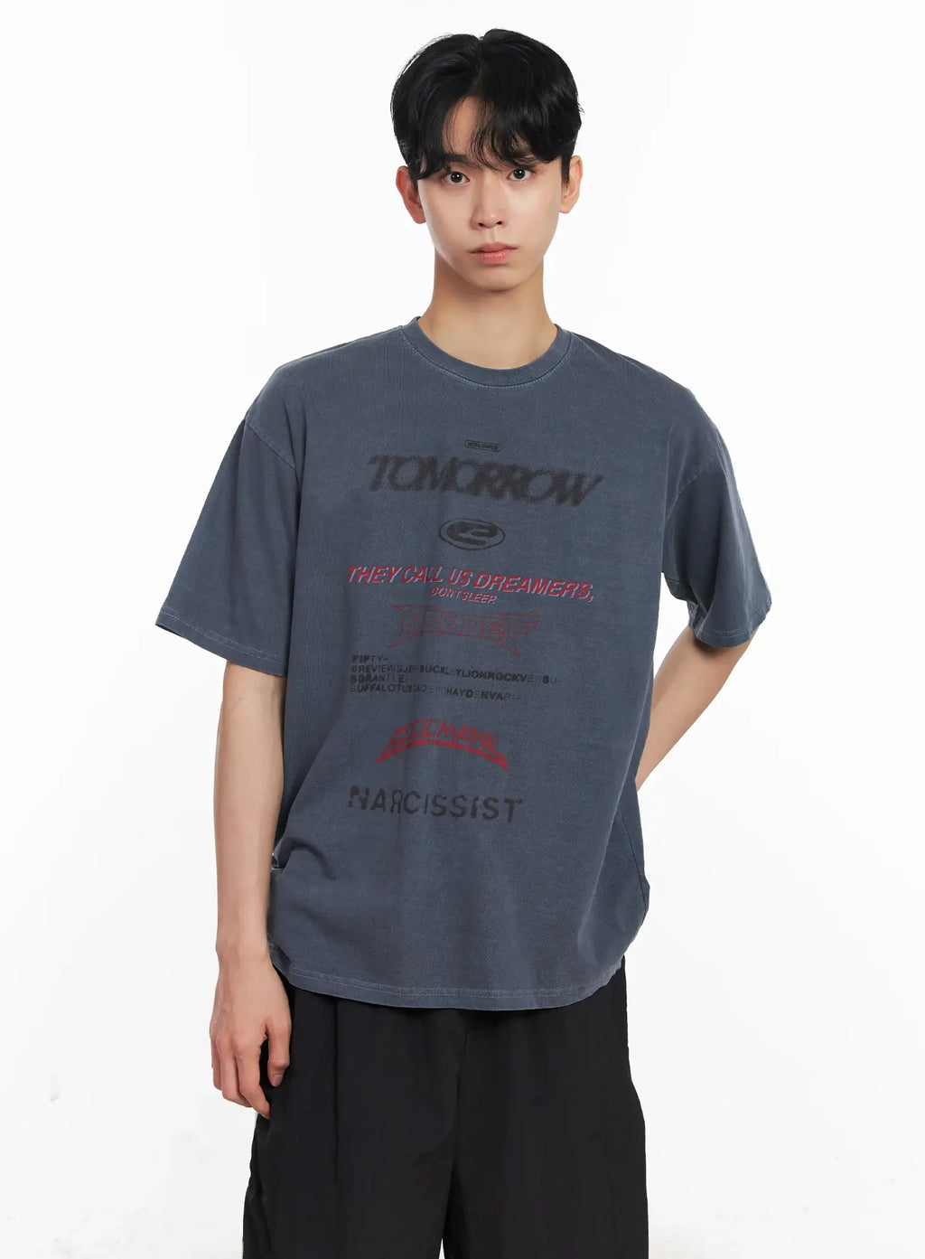 Men's Washed Graphic Tee IL501