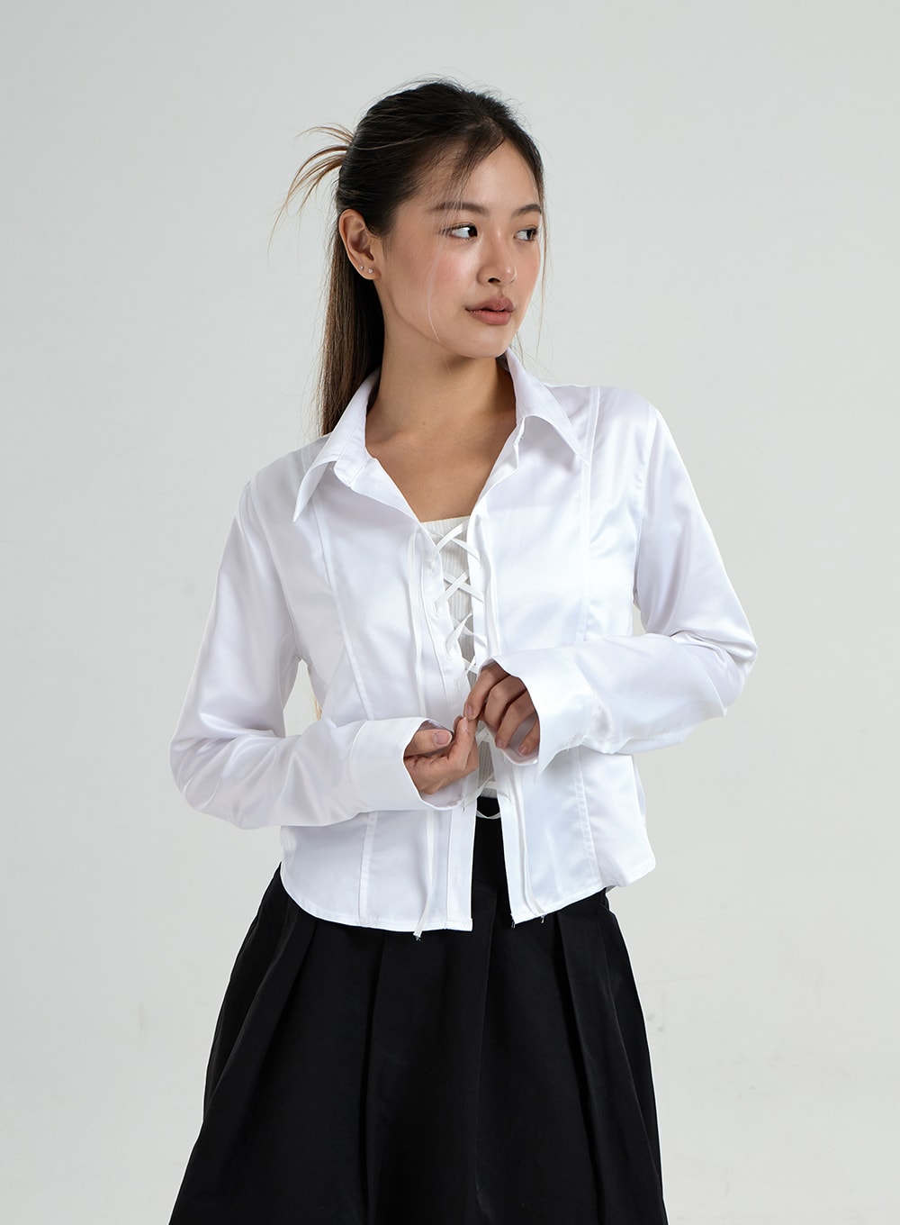 Cross String Blouse CO25