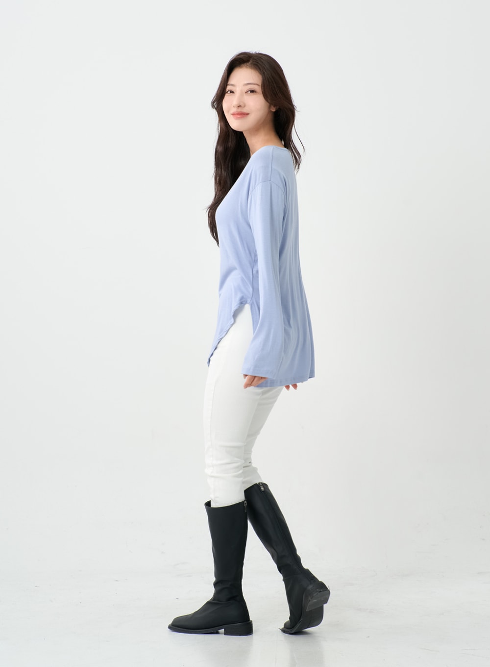 V-Neck Long T-Shirt IO14