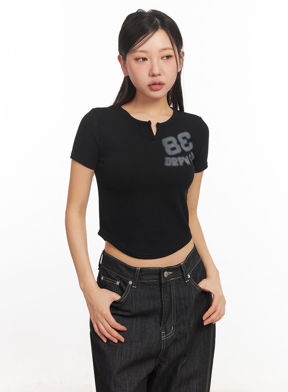 Tomboy Graphic Crop Top IA524
