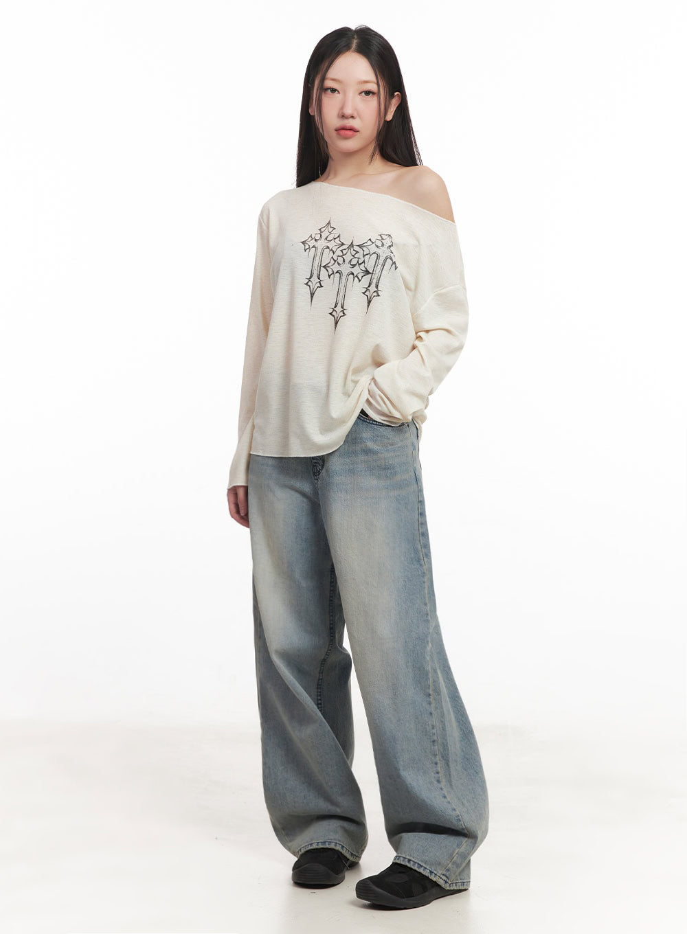 Casey Washed Baggy Jeans IM528