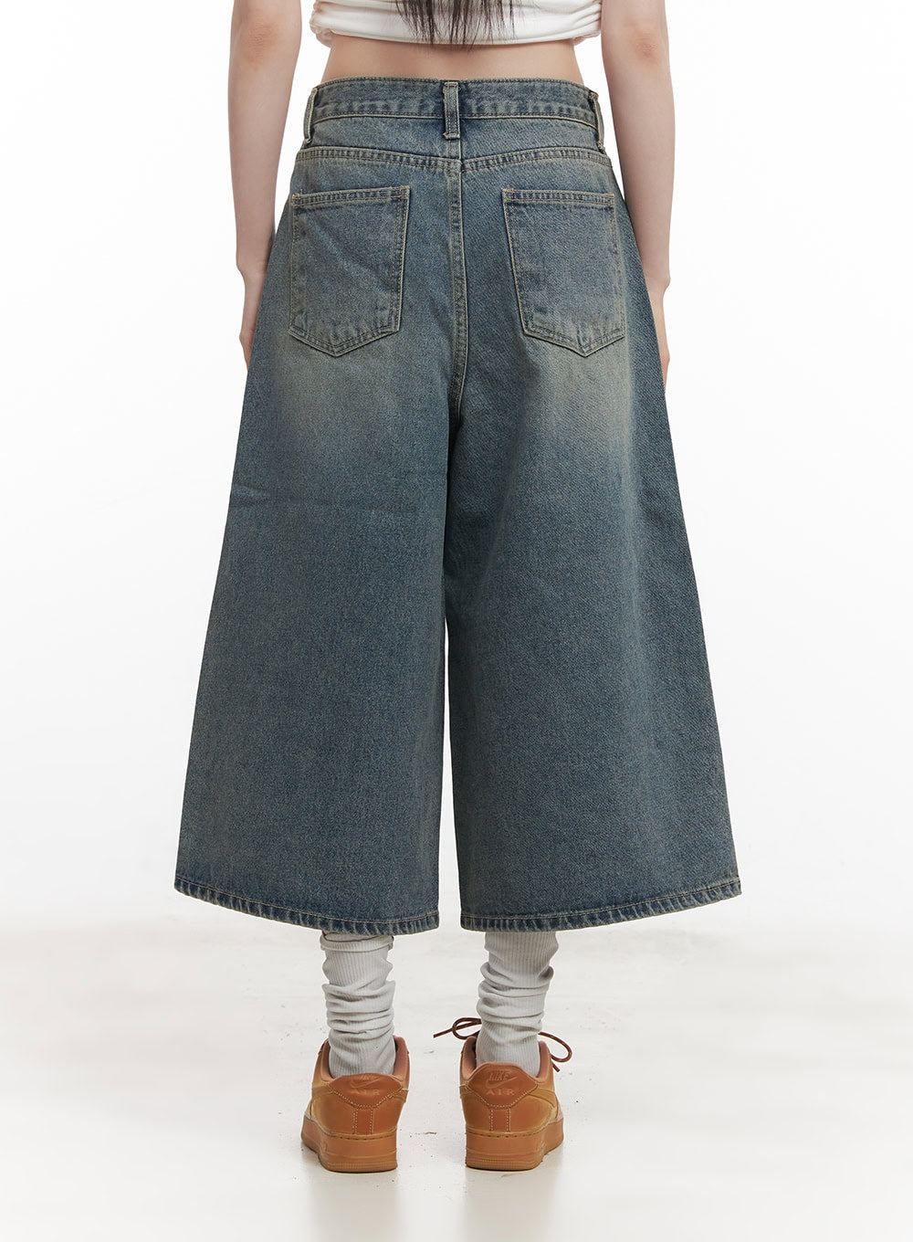 Washed Oversized Baggy Jorts CM520