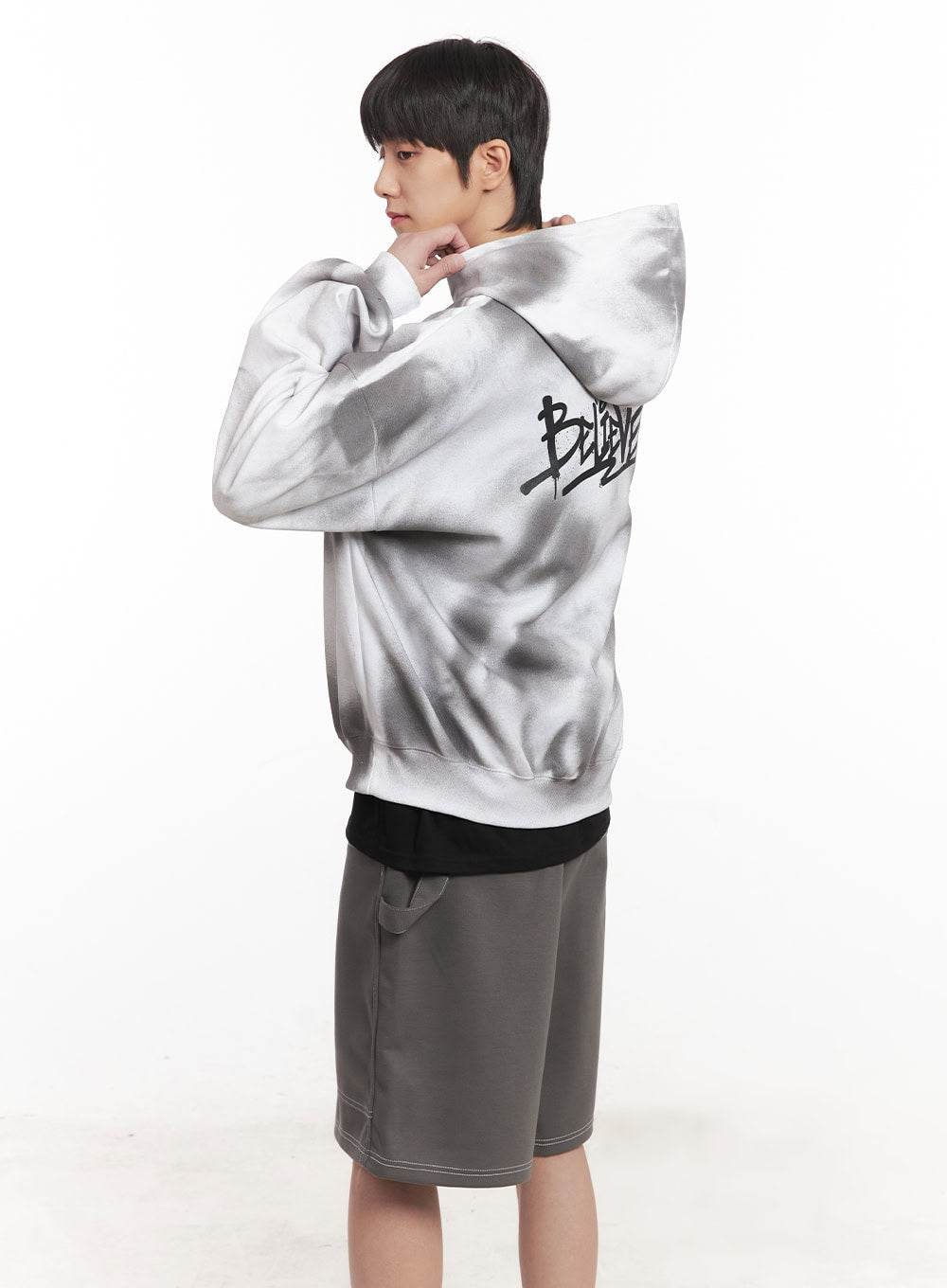 Men's Washed Oversized Hoodie IM519