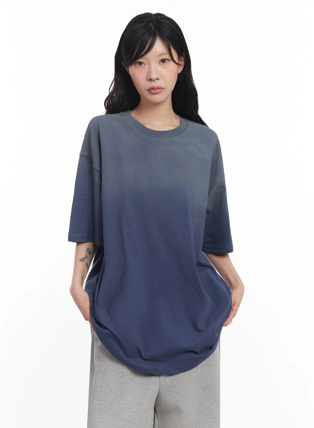 Oversized Gradient Fade T-Shirt IC503