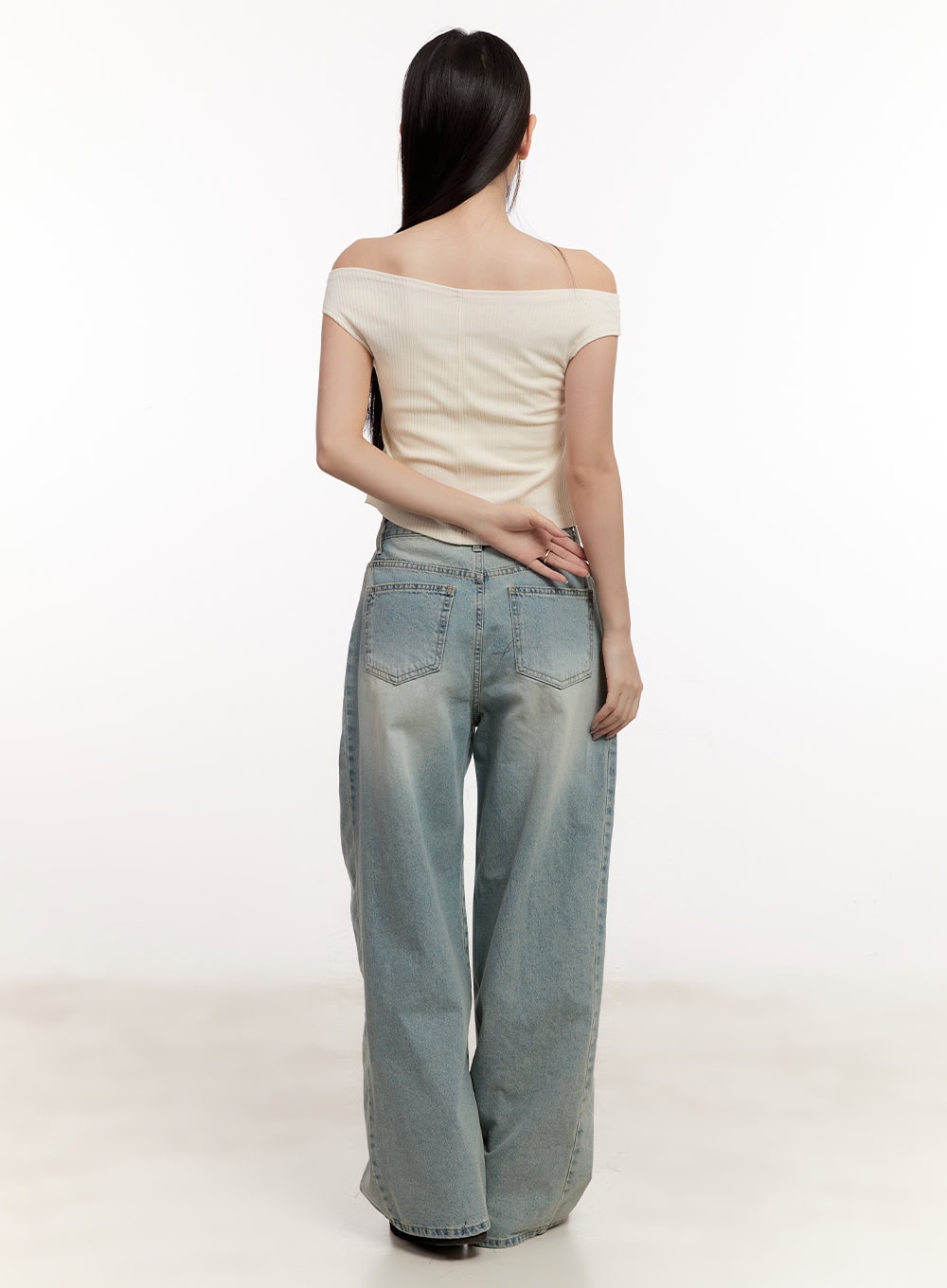 Elegant Off-Shoulder Crop Top CM510