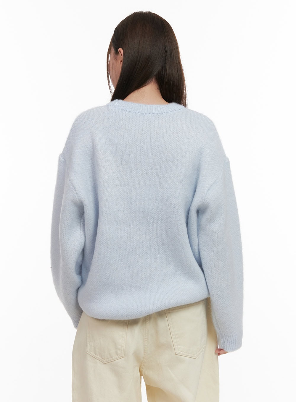 Loose-Fit Graphic Lettering Sweater OD412