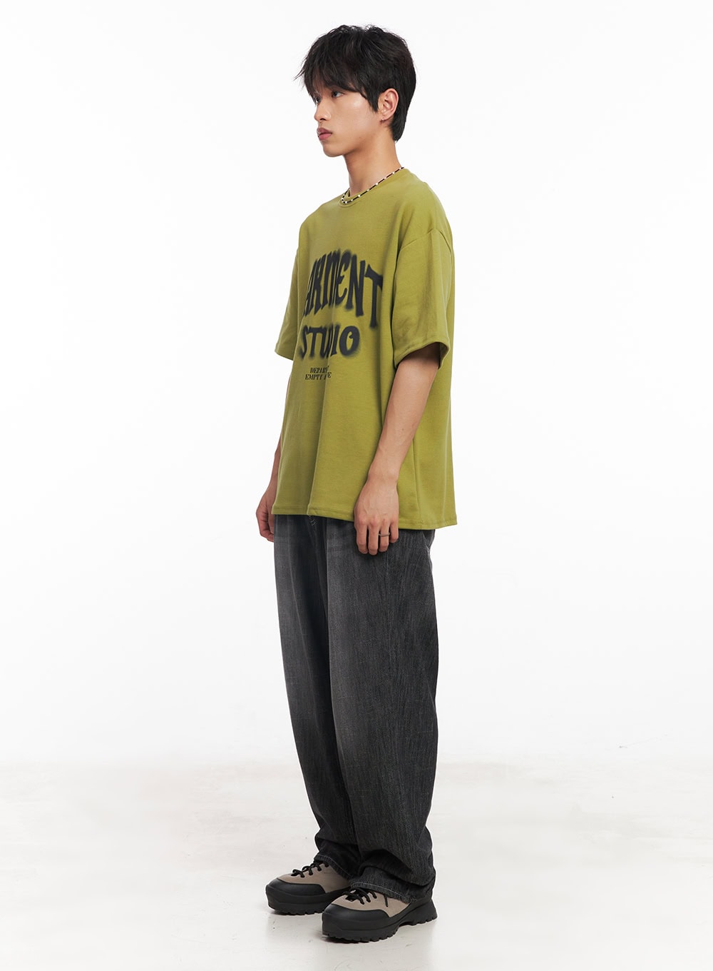 Men's Pintuck Linen Comfort Jeans IY508