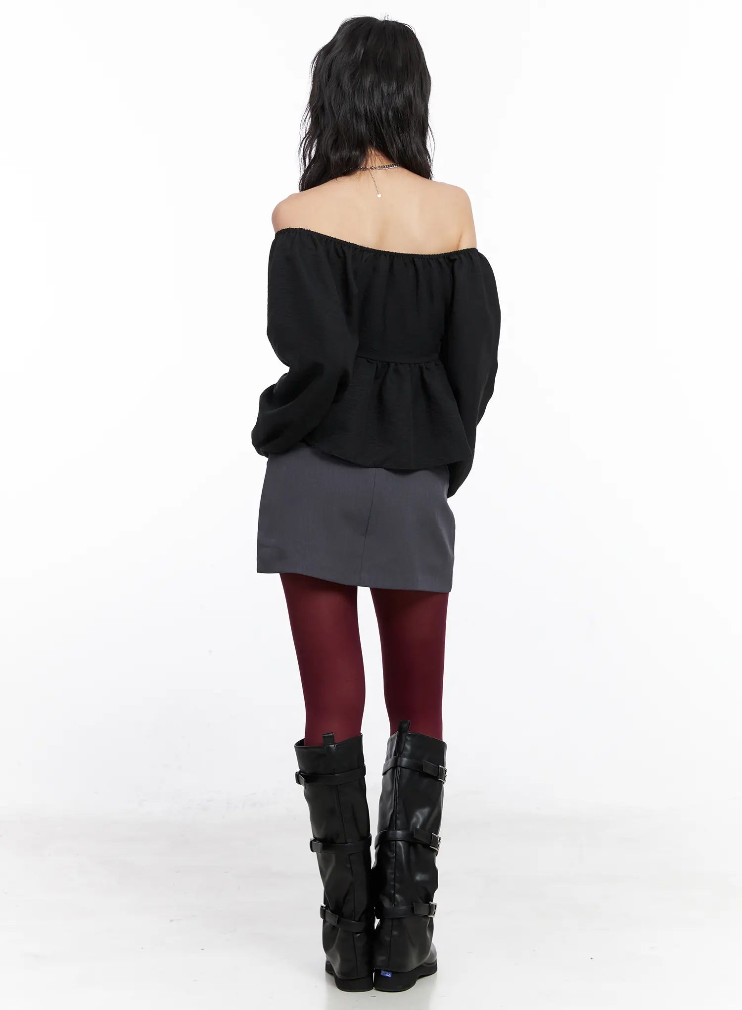 Low-Rise Belted Mini Skirt CO508