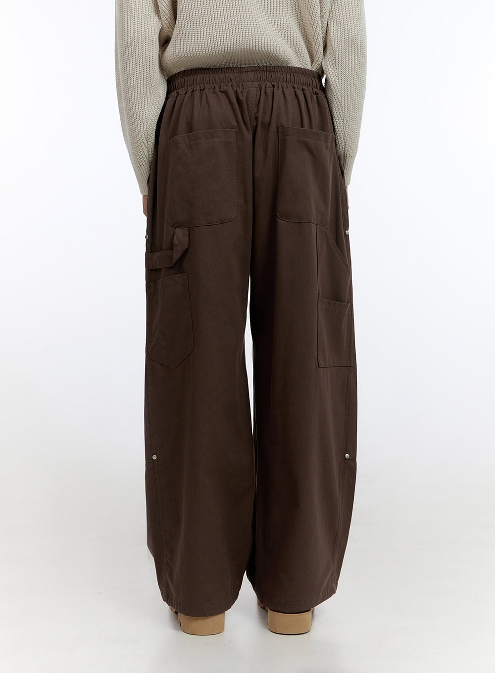 Men's Stud Wide Leg Pants IO428