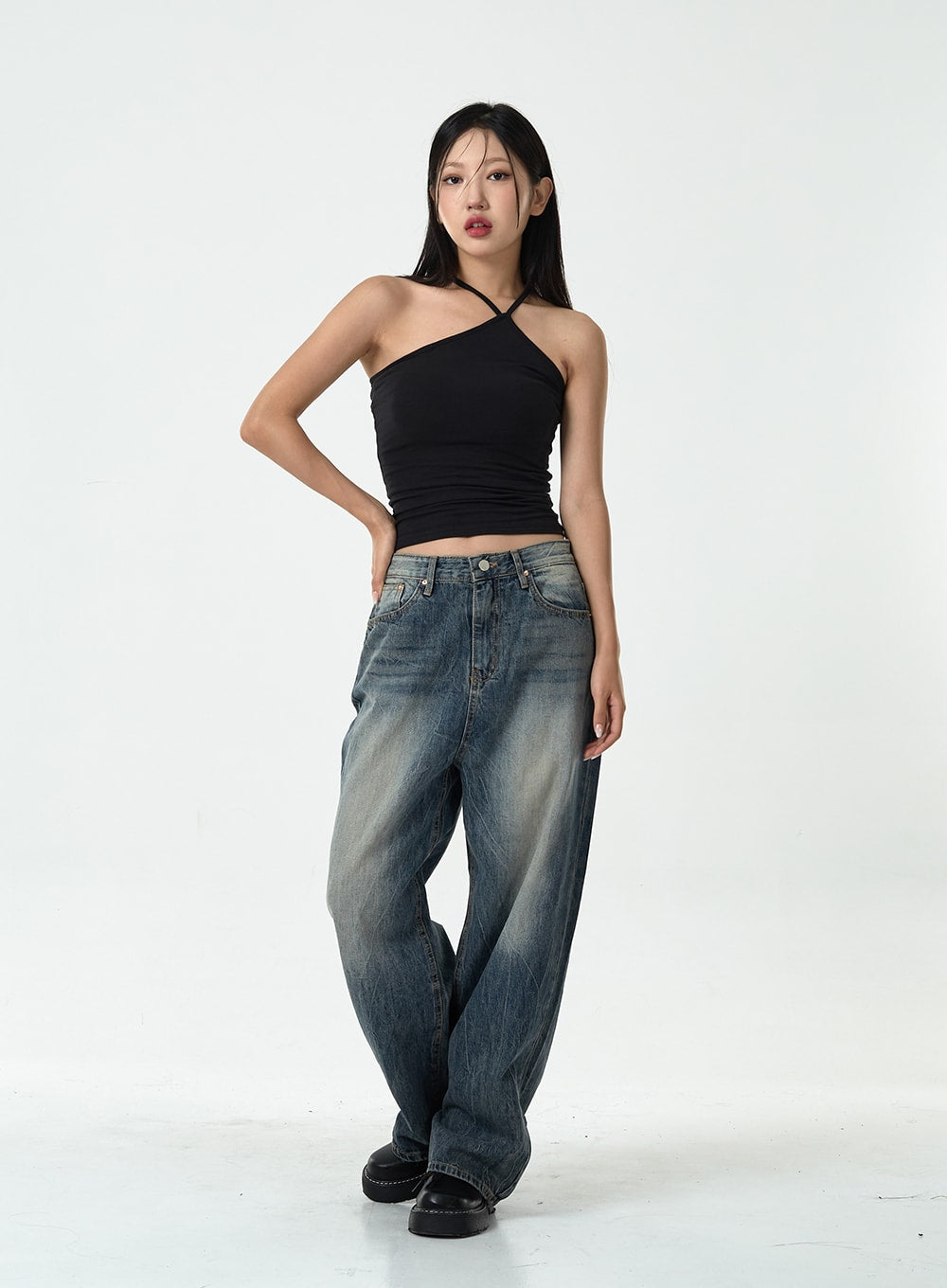 Washed Denim Pants CG10