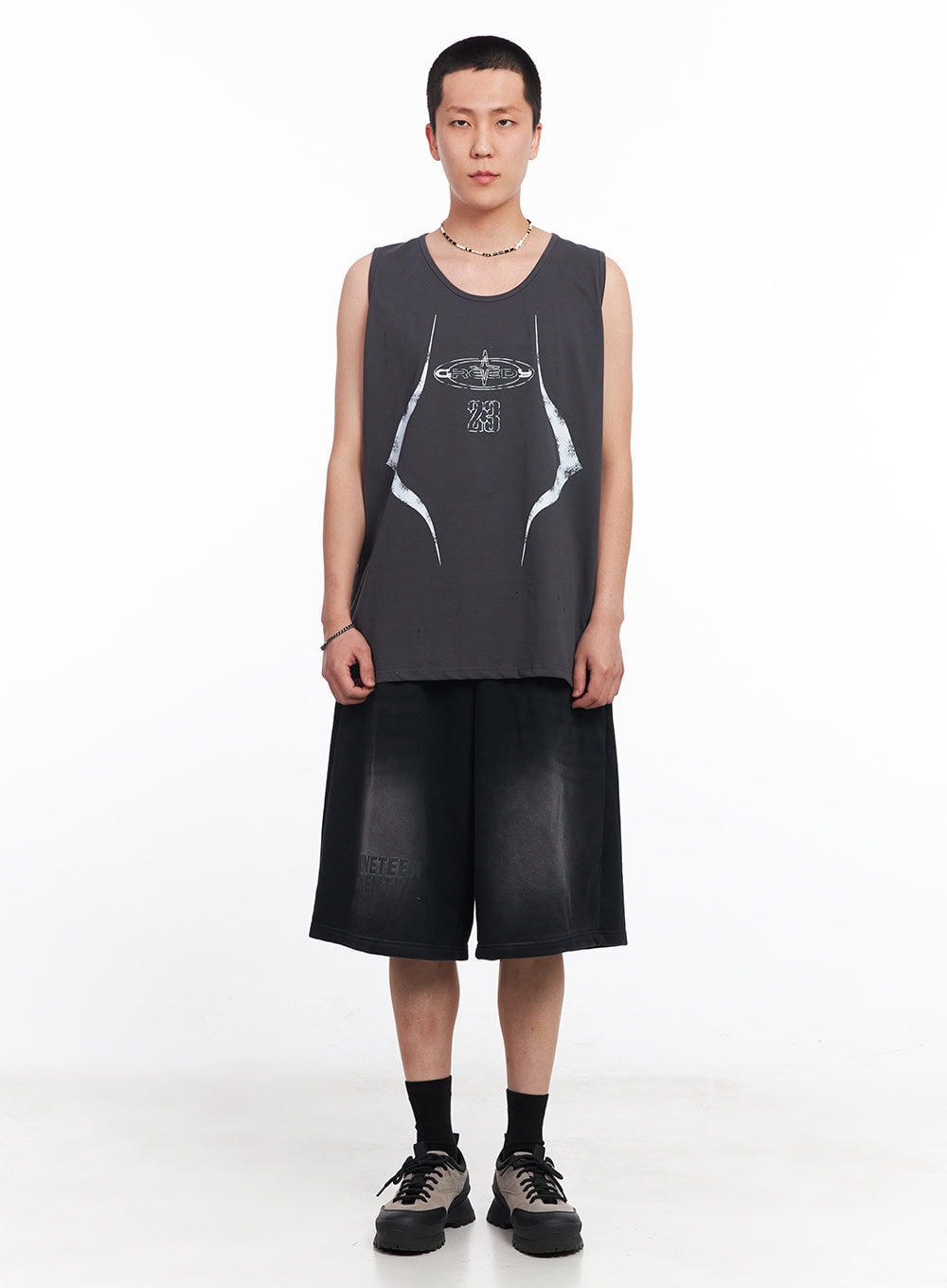 Men's Greed Graphic Sleeveless T-Shirt IU503