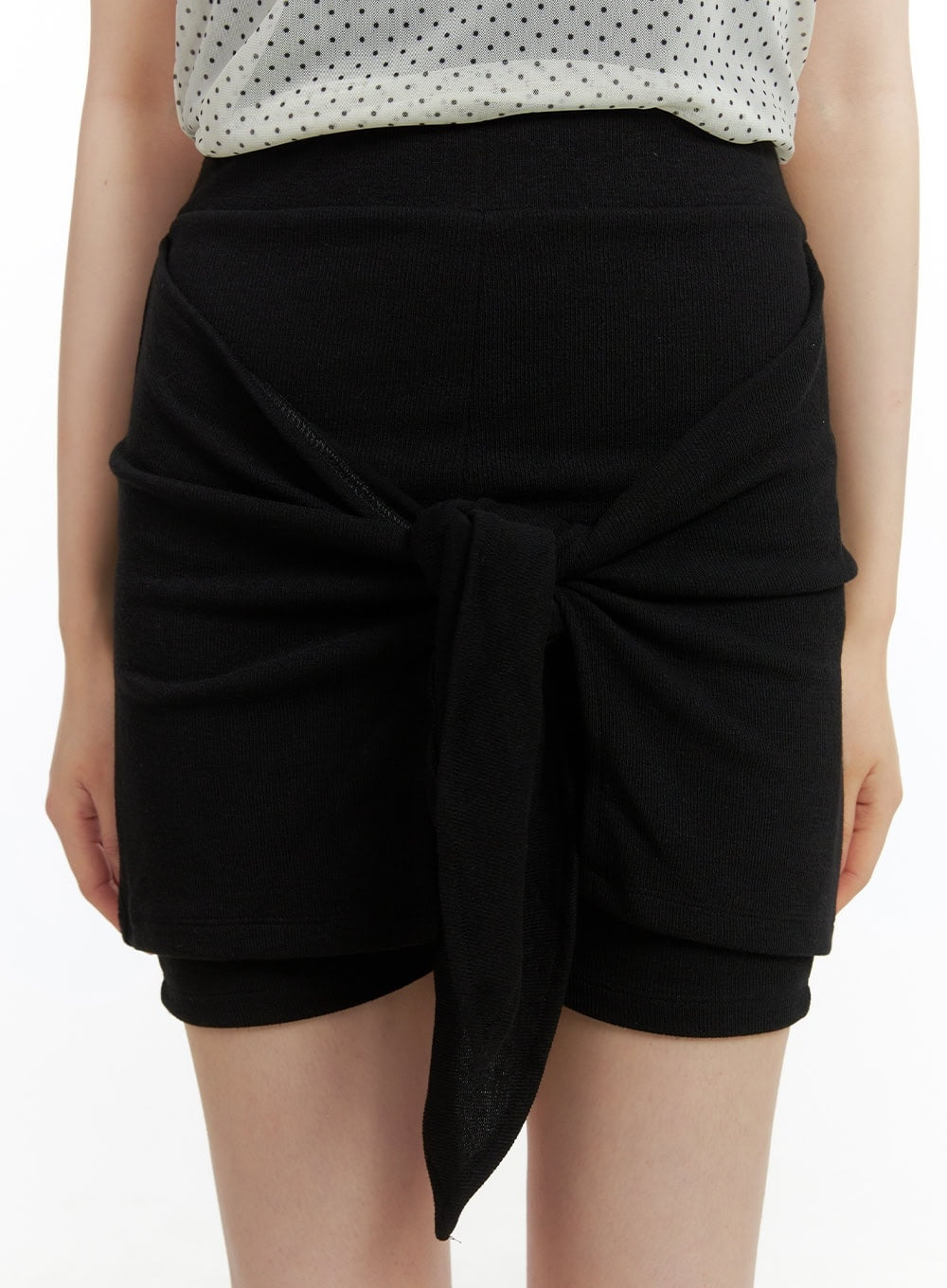Front Wrap Cotton Shorts CY414