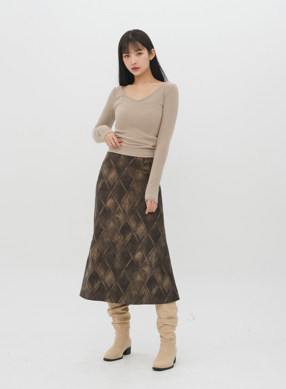 Faux Leather Jacket with Collar C2001