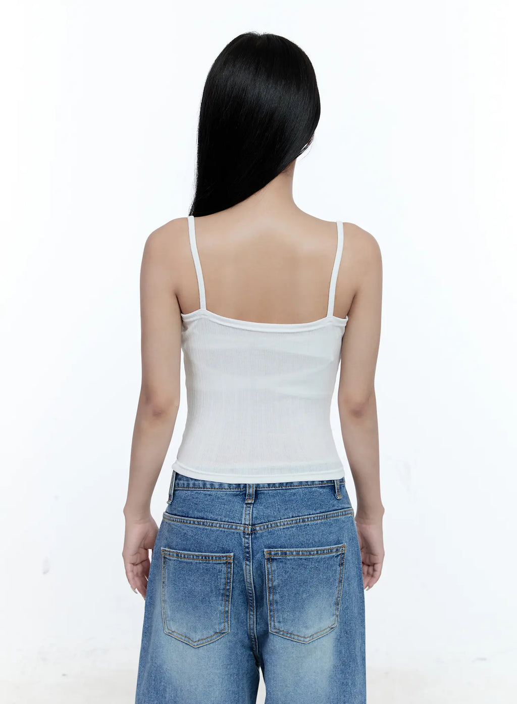 Ribbed Front-Tie Tank CG507