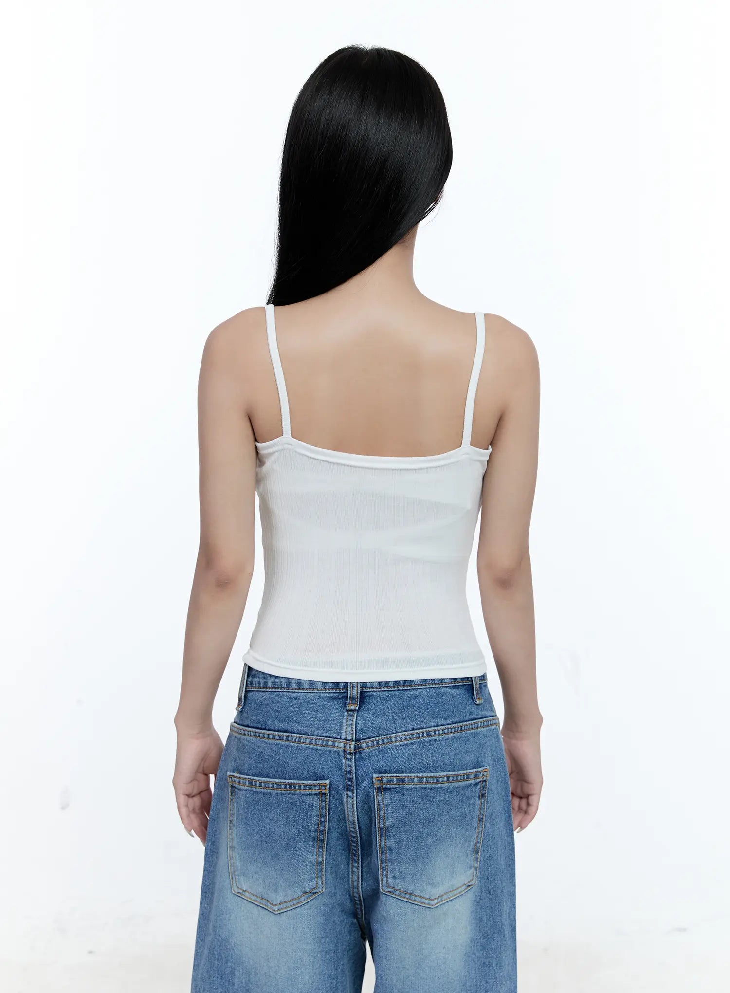 Ribbed Front-Tie Tank CG507