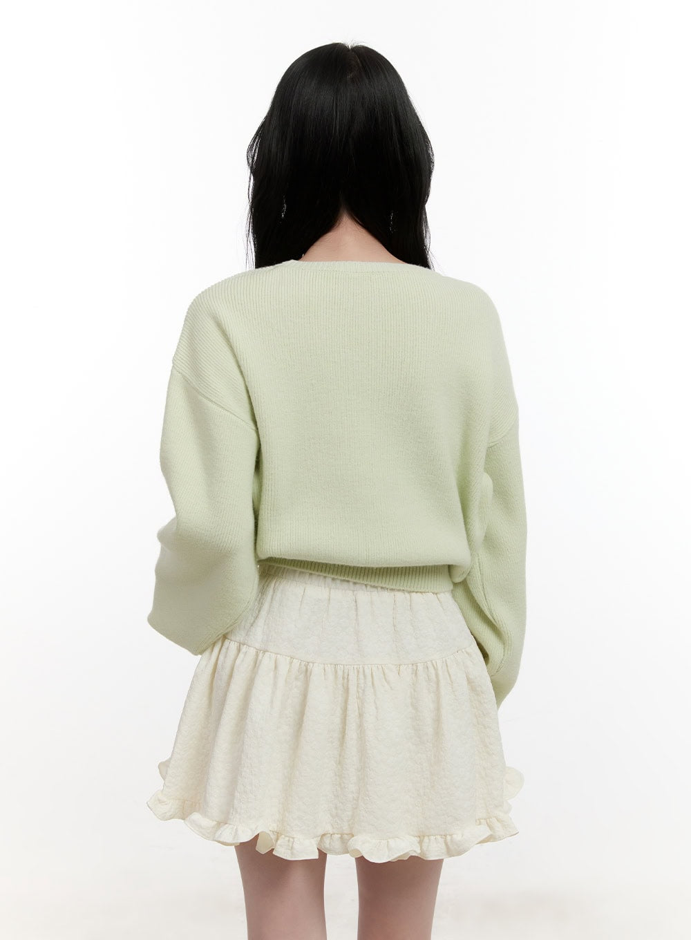 Cropped U-Neck Sweater CF527