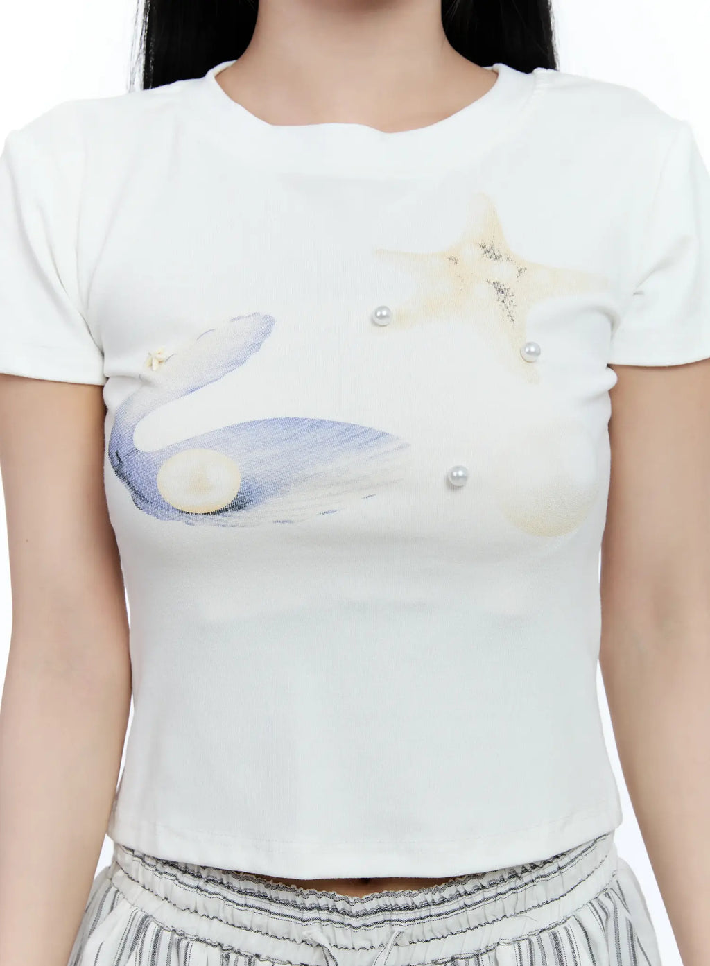 River Graphic Crop Top CL530