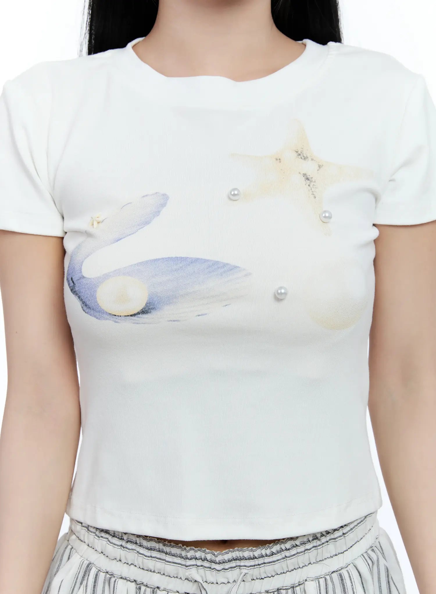 River Graphic Crop Top CL530